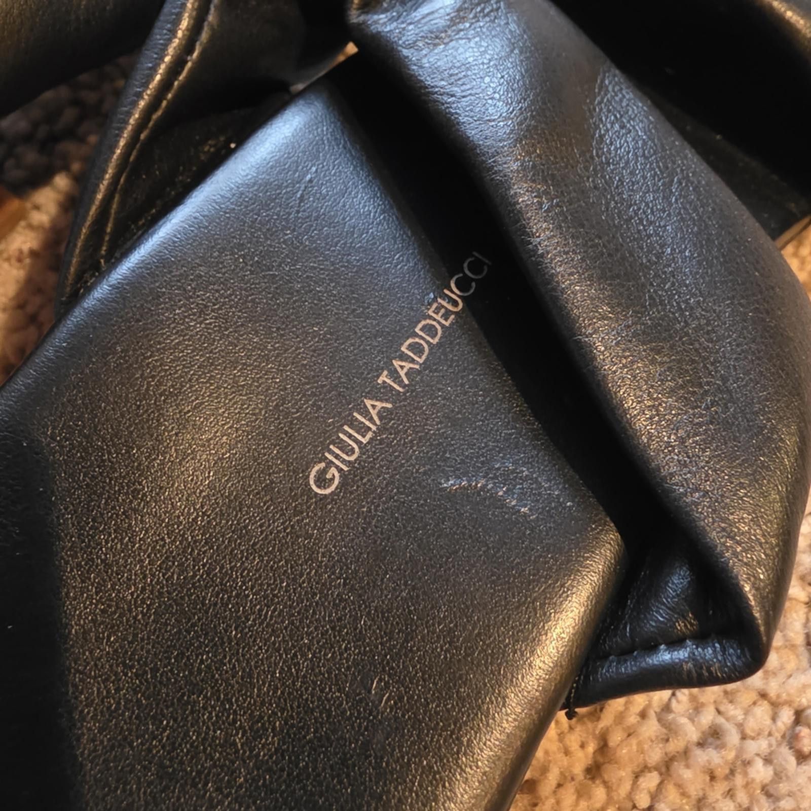 Other Designer, Made in Italy Chic Black & Tan Block Heel Sandals Size US 7.5 / IT 37.5 - 3 Thumbnail