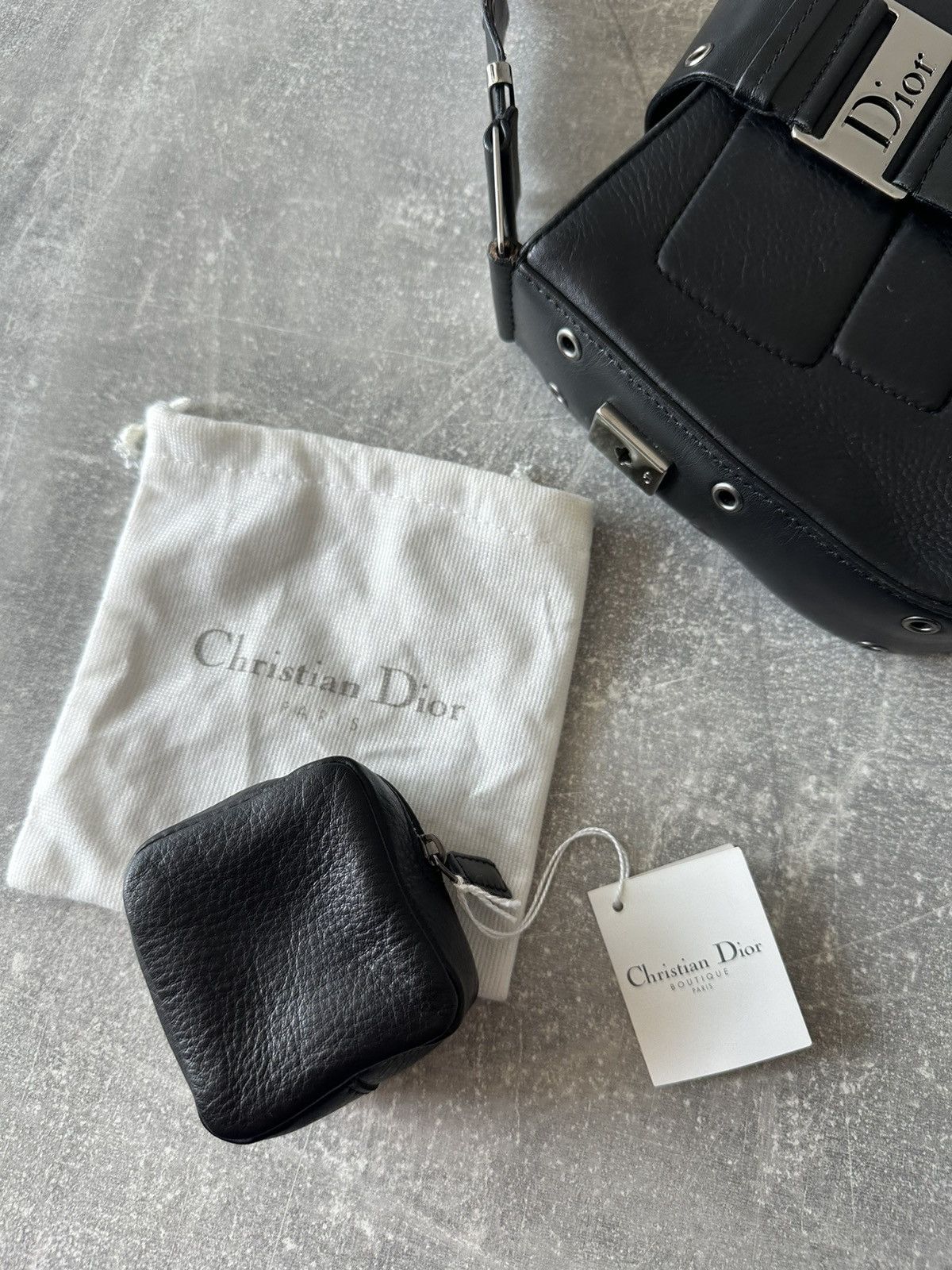 Dior DIOR Street Chic Columbus Evening Black Leather Shoulder Bag Size ONE SIZE - 22 Thumbnail