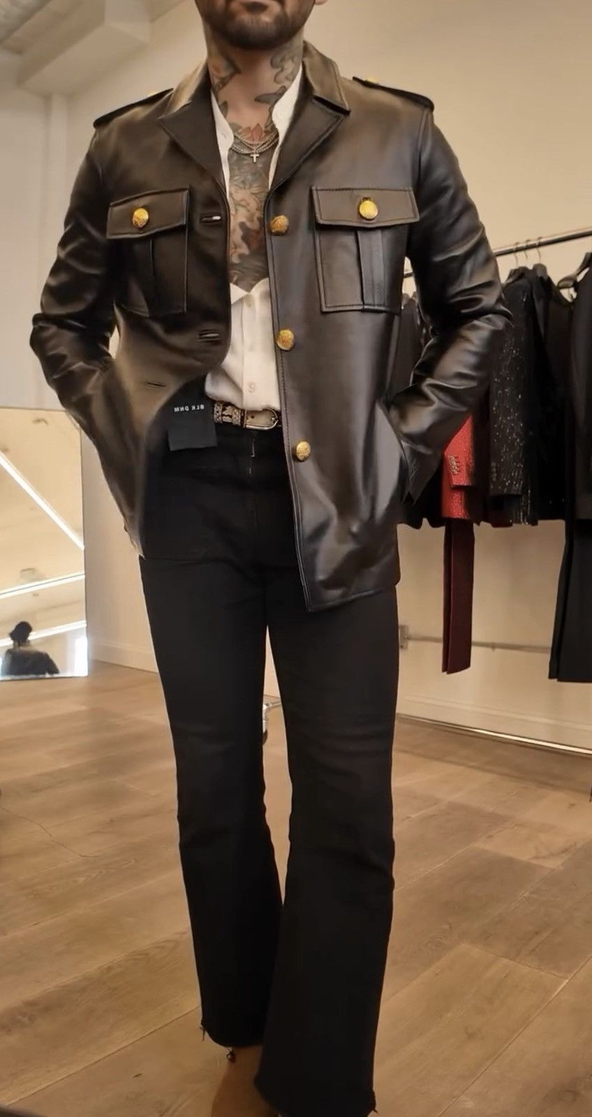 Blk Dnm Leather jacket 175 EU 48 USA 38 Size US M / EU 48-50 / 2 - 23 Thumbnail