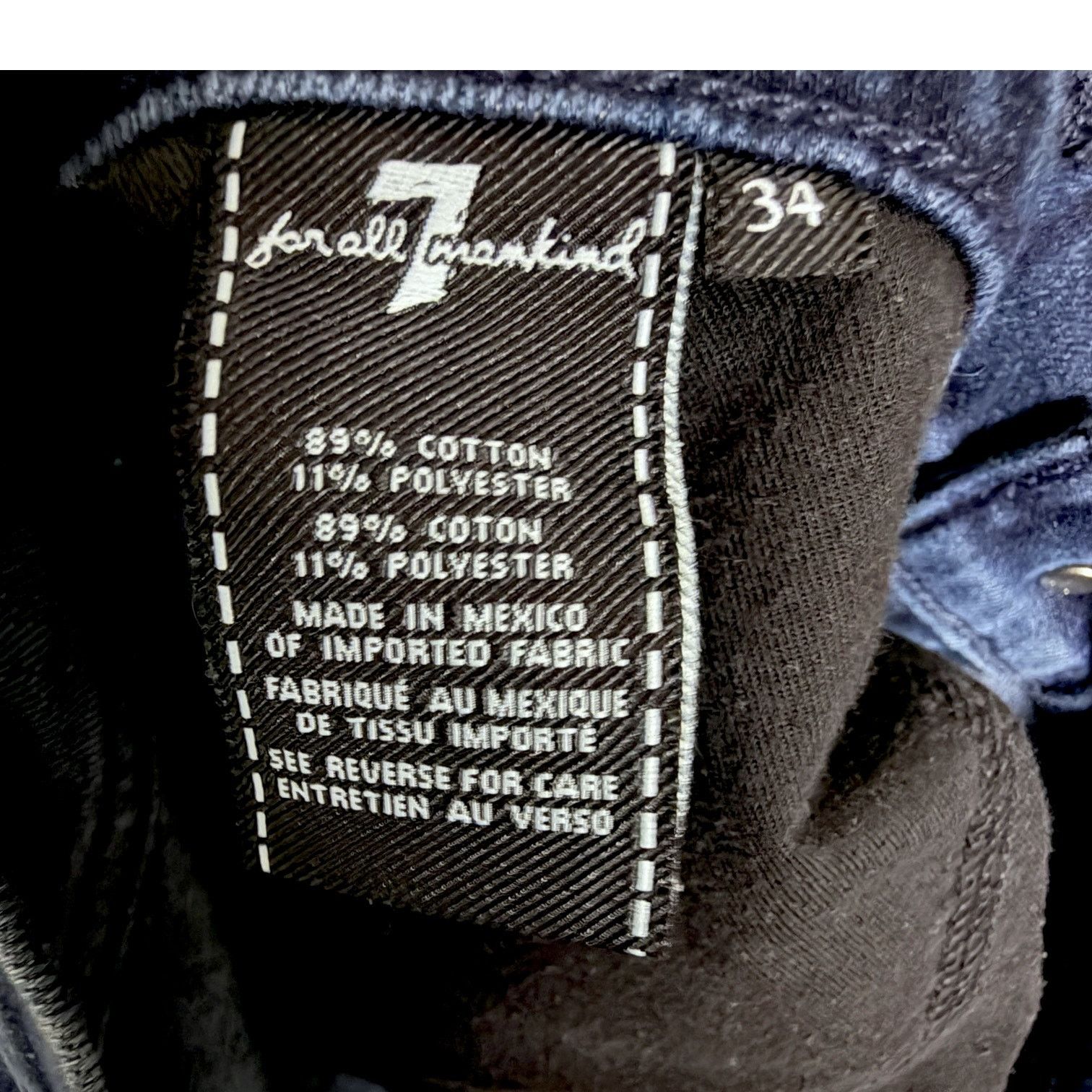7 For All Mankind 7 For All Mankind Jeans Mens 34x32 Blue The Straight Dark Size US 34 / EU 50 - 7 Thumbnail