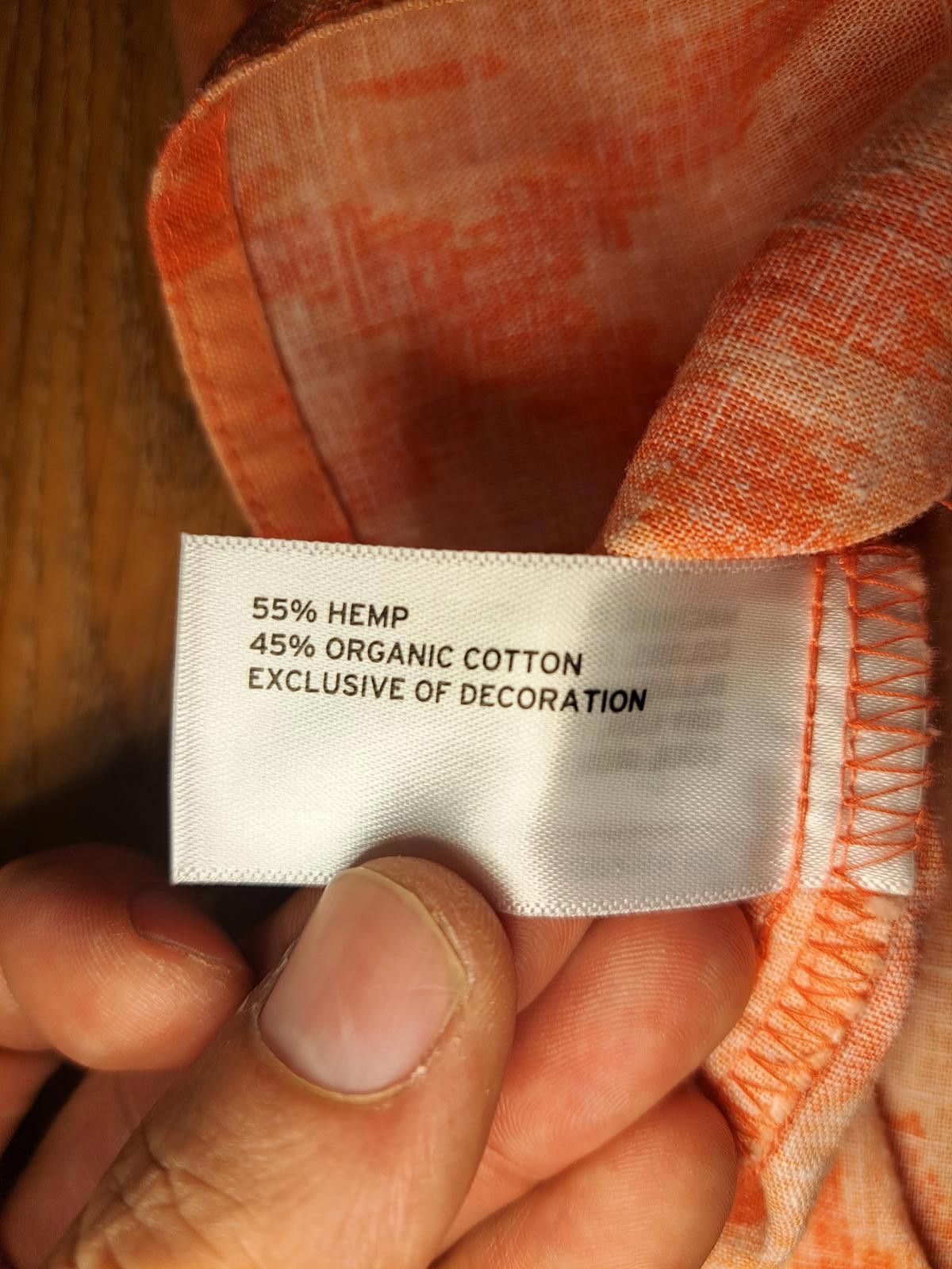 Duluth Trading Company Duluth Trading Button Up Shirt Womens Small Orange Hemp Size S / US 4 / IT 40 - 3 Thumbnail