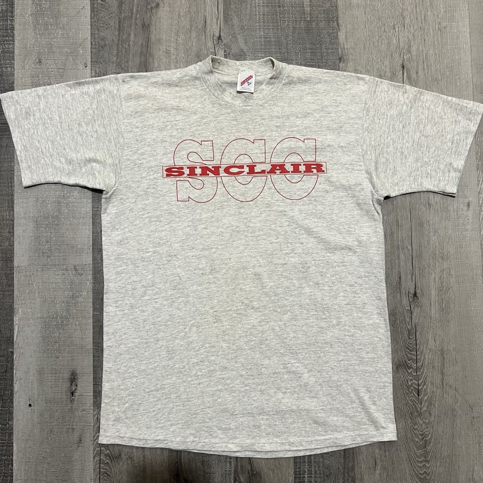 Jerzees Vintage Sinclair Community College T Shirt 80s/90s SCC Tee Size US XL / EU 56 / 4 - 1 Thumbnail