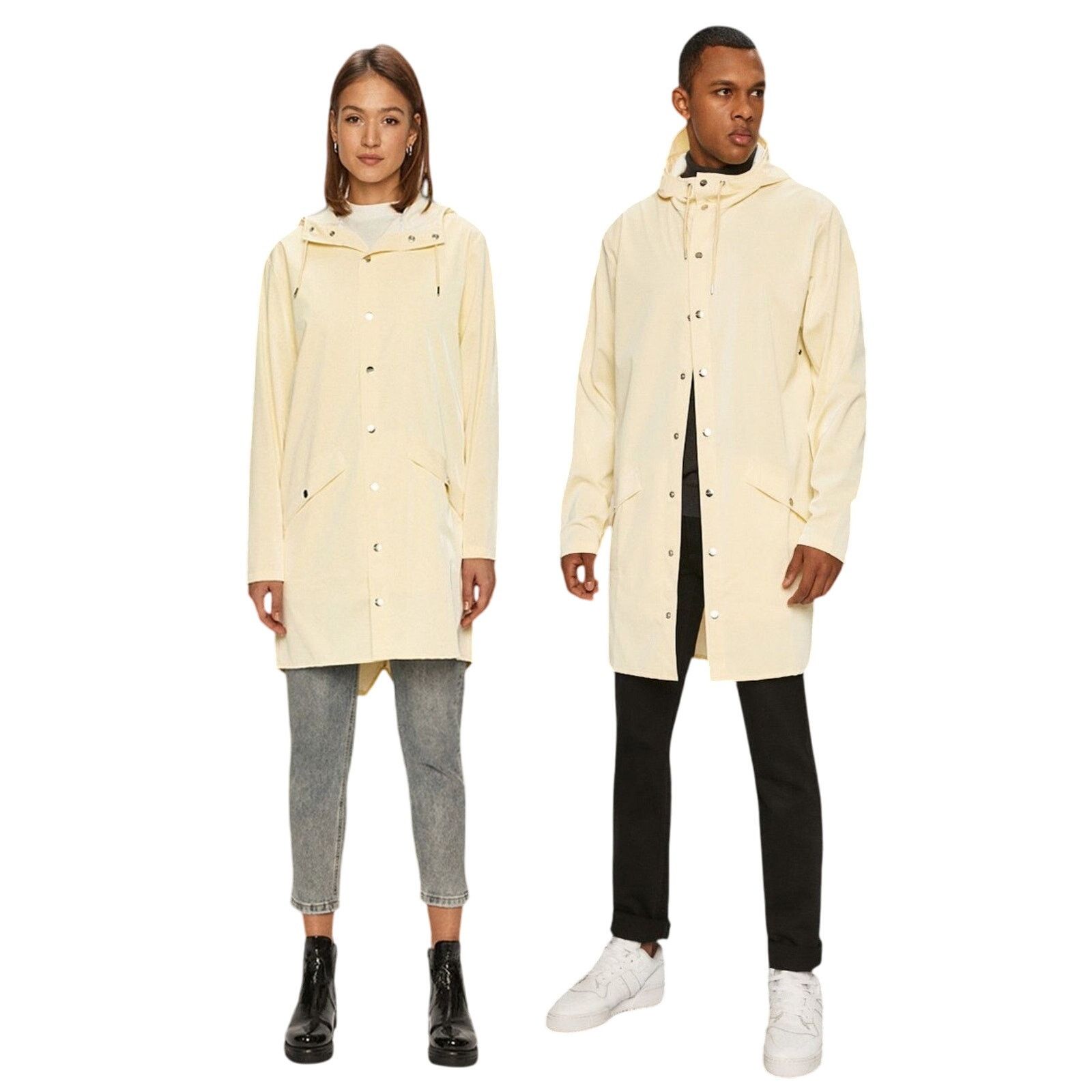 Rains Rains Waterproof Jacket, Straw Color, Size XL, NWT, Unisex Size XL / US 12-14 / IT 48-50 - 1 Thumbnail