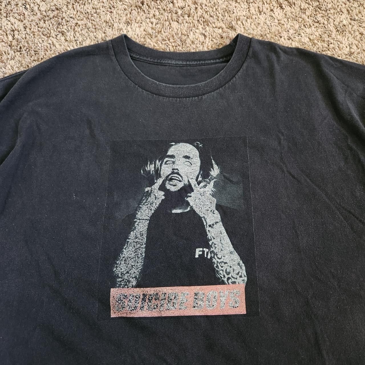 Rap Tees Suicide Boys Graphic T-Shirt Grunge Rap Band Tee Black XL Size US XL / EU 56 / 4 - 2 Thumbnail