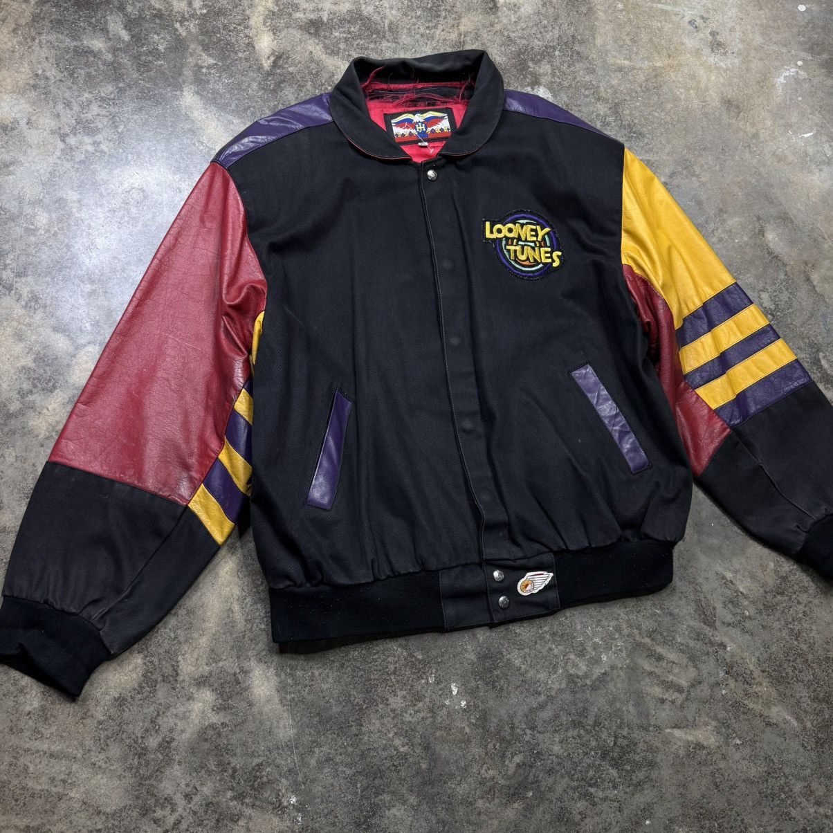 Vintage vintage looney tunes thats all leather jh design jacket Size US XL / EU 56 / 4 - 10 Thumbnail