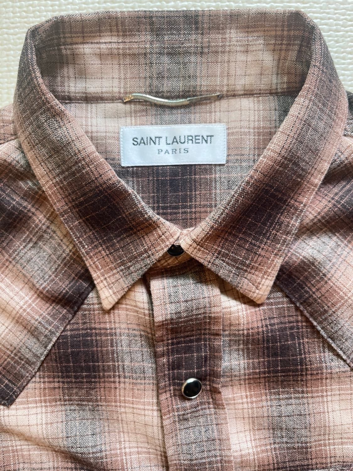 Saint Laurent Paris Saint Laurent 15FW Flannel Western Shirt Size US M / EU 48-50 / 2 - 3 Thumbnail