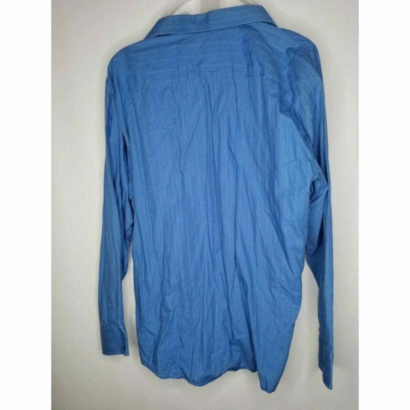 Eighty Eight Eighty Eight Dress Shirt XL Button Front Down Collared Blue Size US XL / EU 56 / 4 - 3 Thumbnail