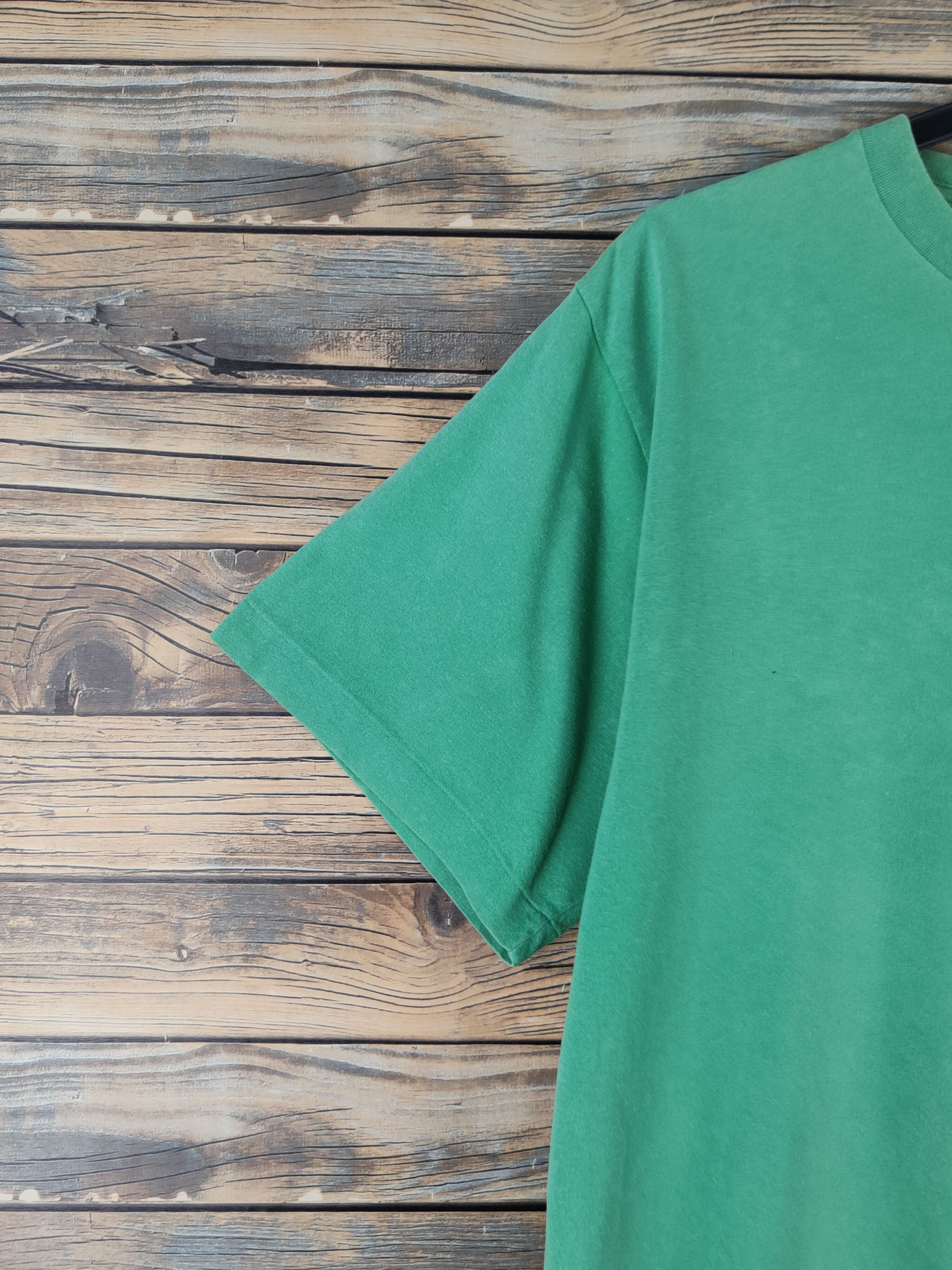 Japanese Brand DL Piko Surf Green Short Sleeve T-shirt #2755 Size US L / EU 52-54 / 3 - 4 Thumbnail