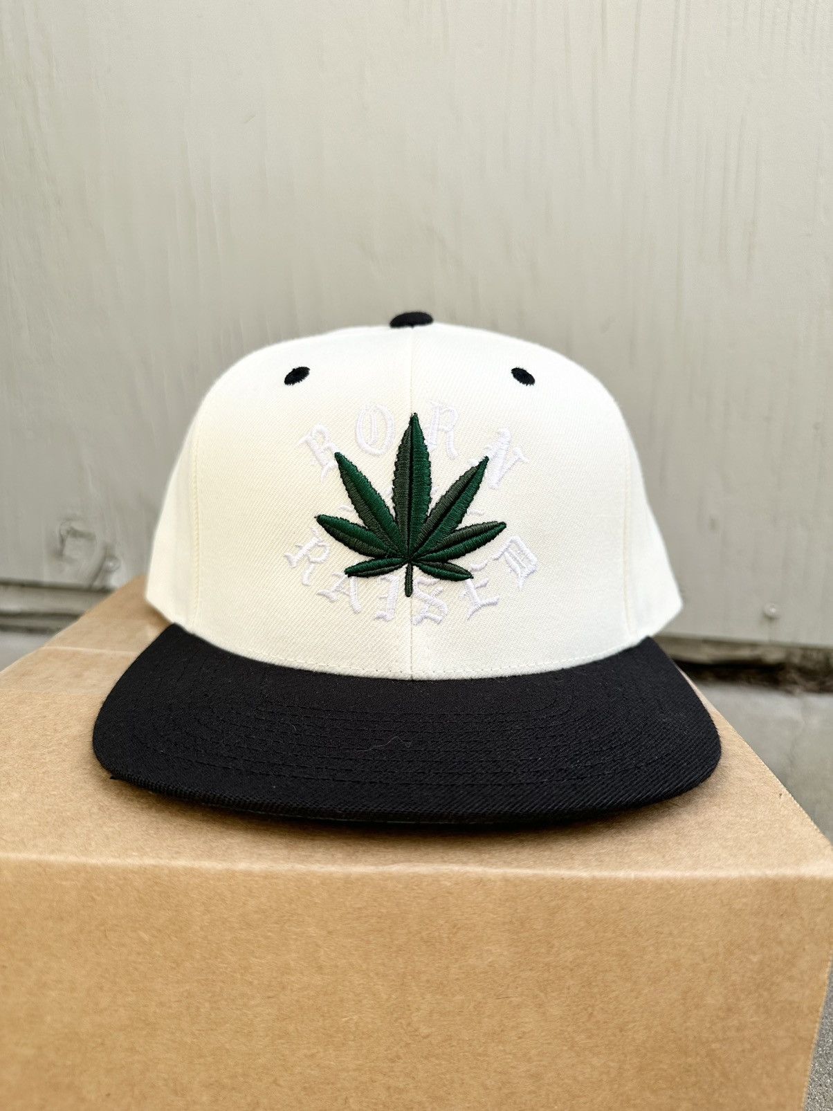 image of New Born x Raised Cypress Hill 420 Snapback Hat in White, Men's