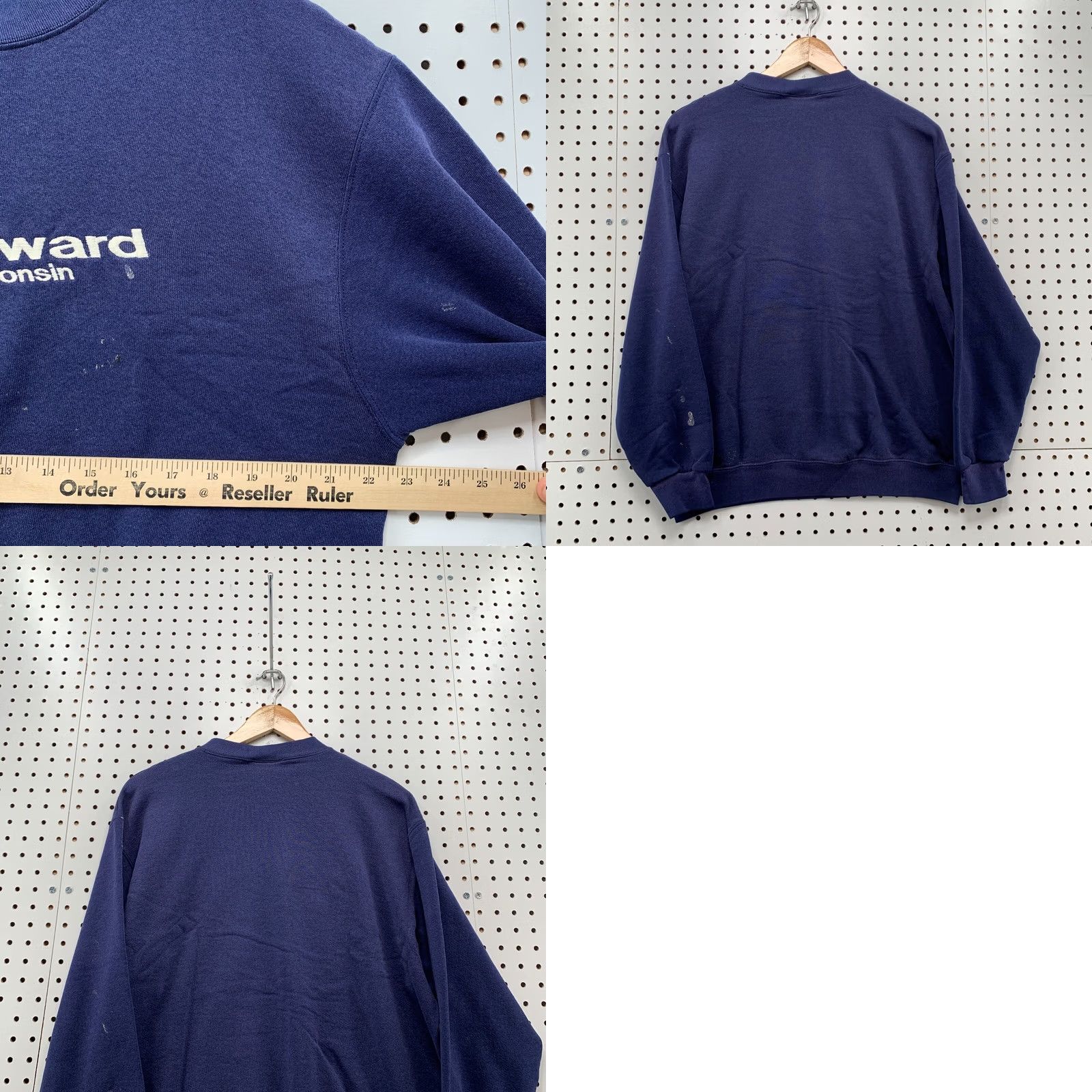 Vintage Vintage Hayward Sweatshirt Navy Blue Mens Large Crewneck Eagle Size US L / EU 52-54 / 3 - 9 Thumbnail