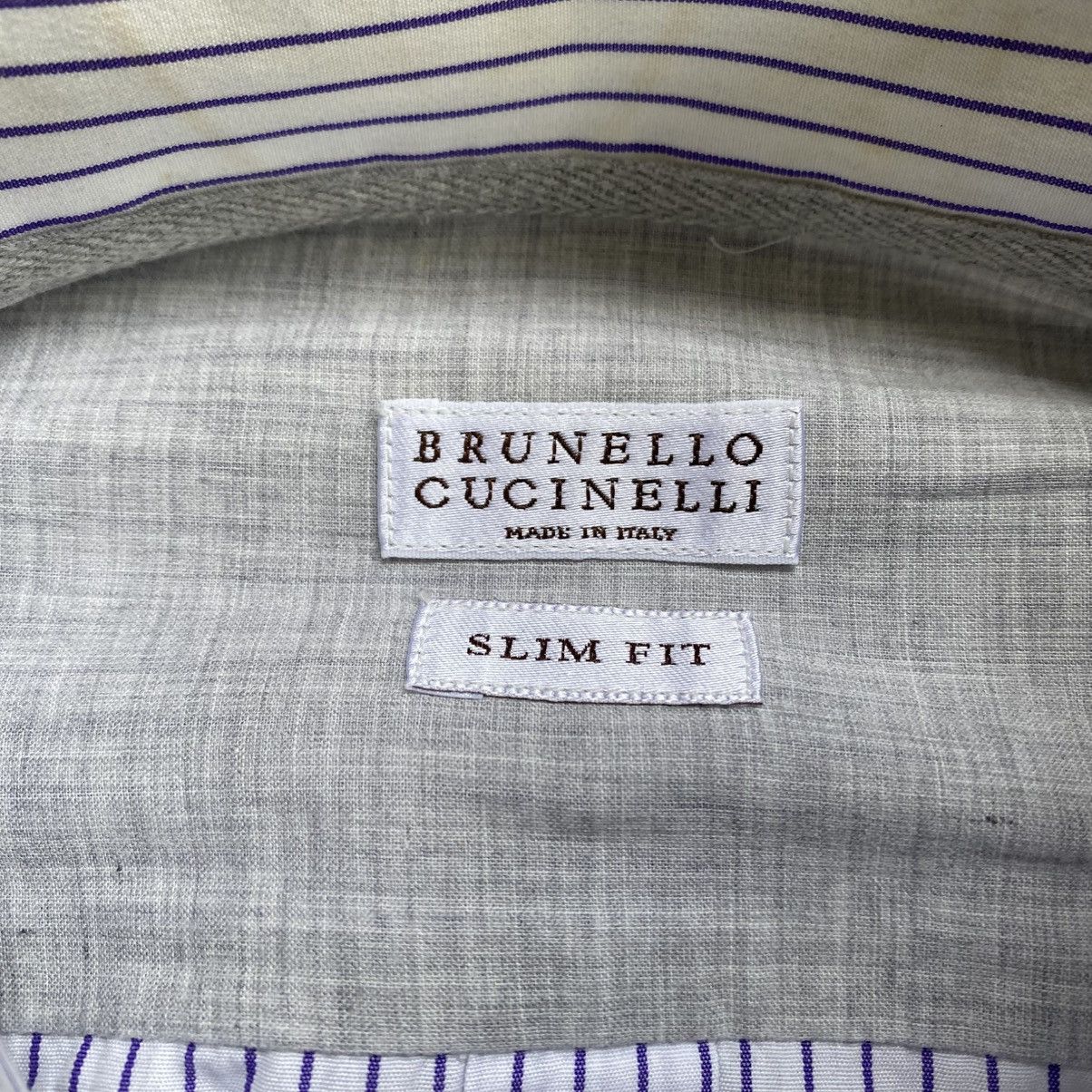 Brunello Cucinelli Brunello Cucinelli Stripe Button Ups Shirt Size US L / EU 52-54 / 3 - 6 Thumbnail