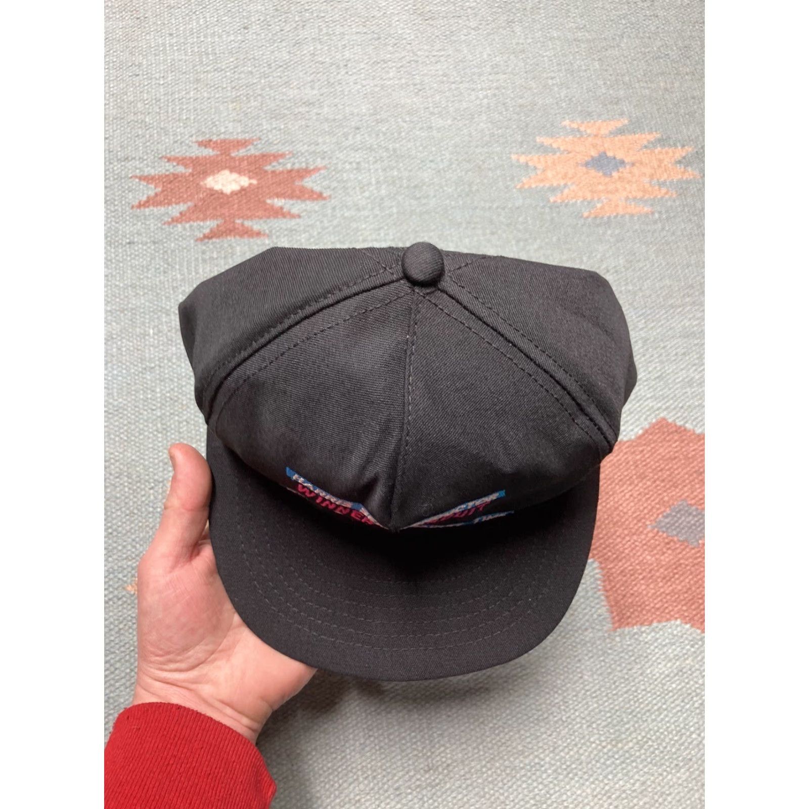 NASCAR VINTAGE SnapBack Hat Cap Harris Semiconductor Race Nascar USA Made Men Adjustable Black USA Snapback Men Size ONE SIZE - 3 Thumbnail