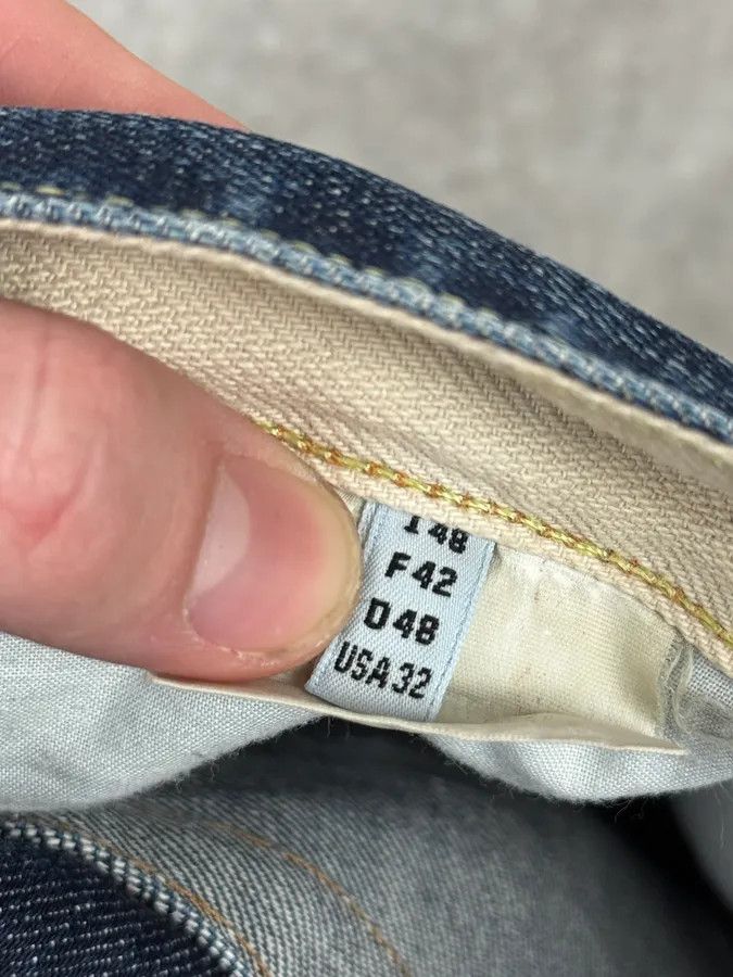 Marithe + Francois Girbaud 2000s Marithé + François Girbaud Faded Blue Relaxed Denim Jeans Size US 32 / EU 48 - 11 Thumbnail