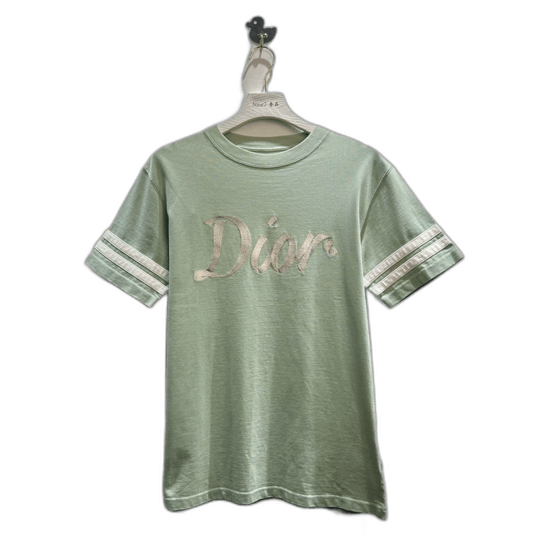 Dior Dior Light Green Embroidered Short Sleeve T-Shirt Size US XS / EU 42 / 0 - 1 Thumbnail