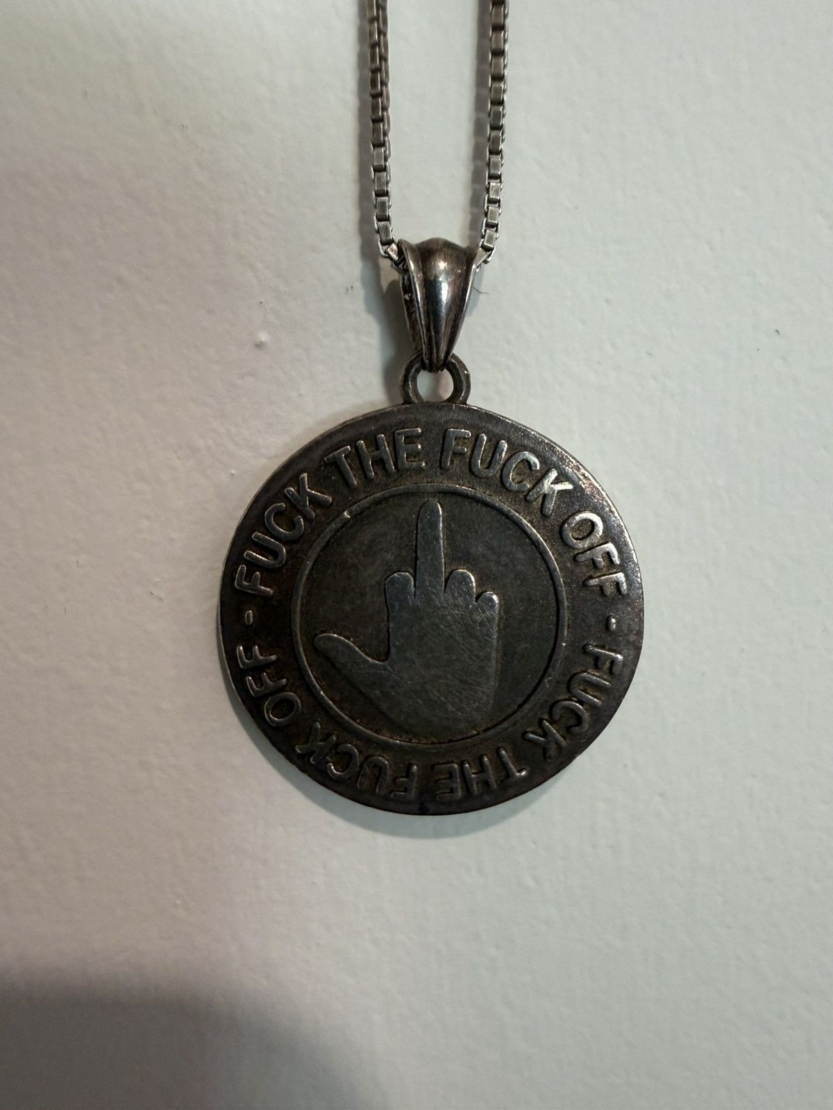 ineverheardofyou I Never Heard Of You (FU) Pendant Chain Necklace Size ONE SIZE - 1 Thumbnail