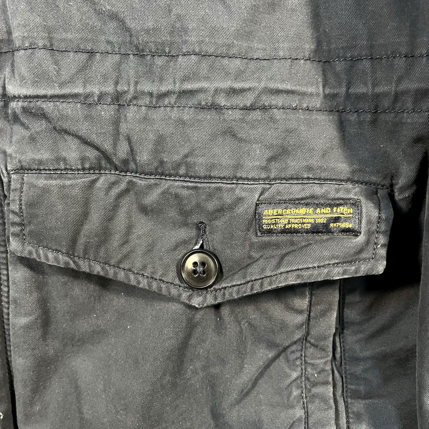 Abercrombie & Fitch VINTAGE Abercrombie & Fitch Military Field Jacket Parka Pockets Blue 2XL Mens Size US XXL / EU 58 / 5 - 2 Thumbnail
