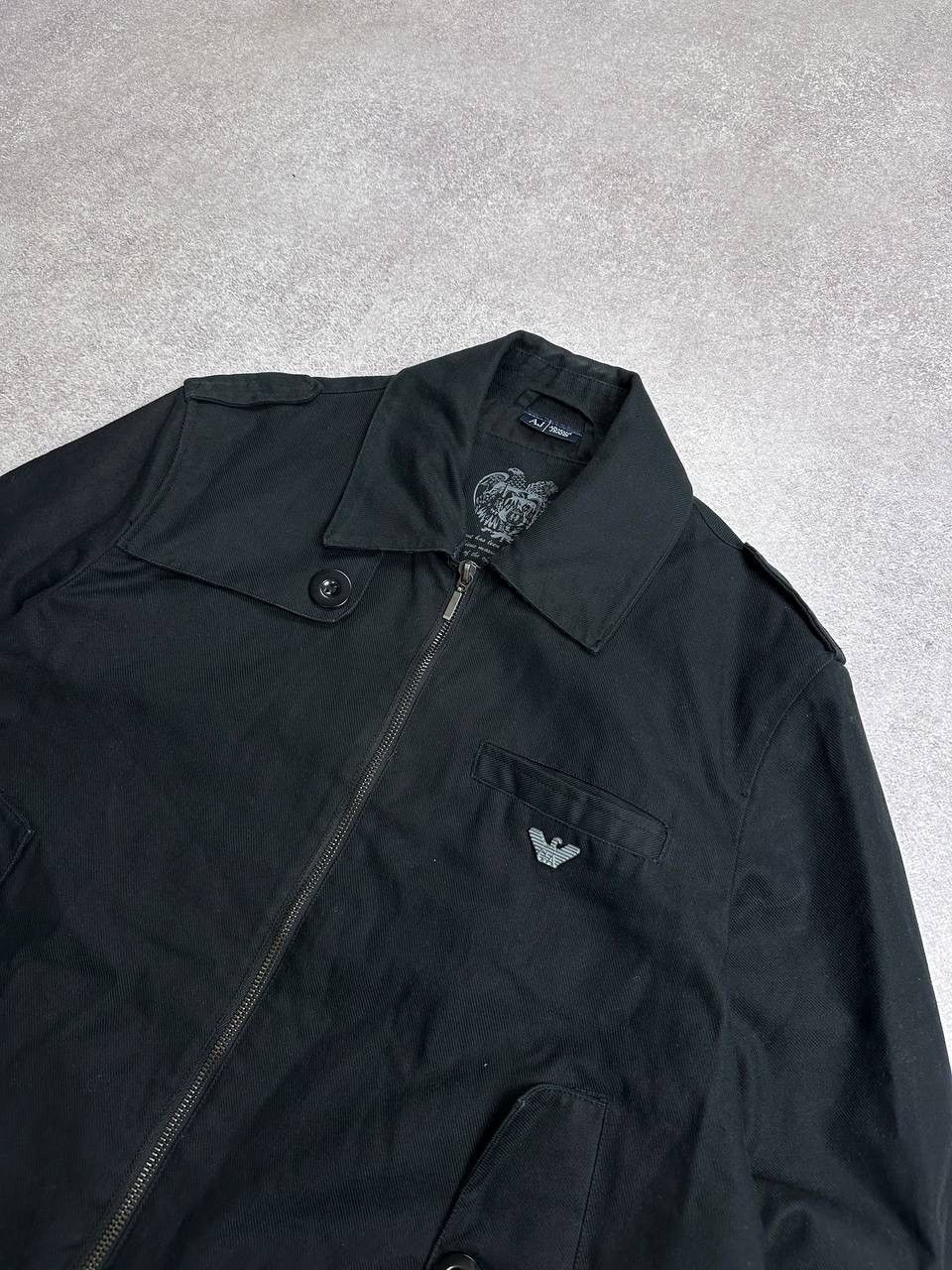 Armani Vintage Armani Mini Logo Black Denim Jacket M Size US L / EU 52-54 / 3 - 3 Thumbnail