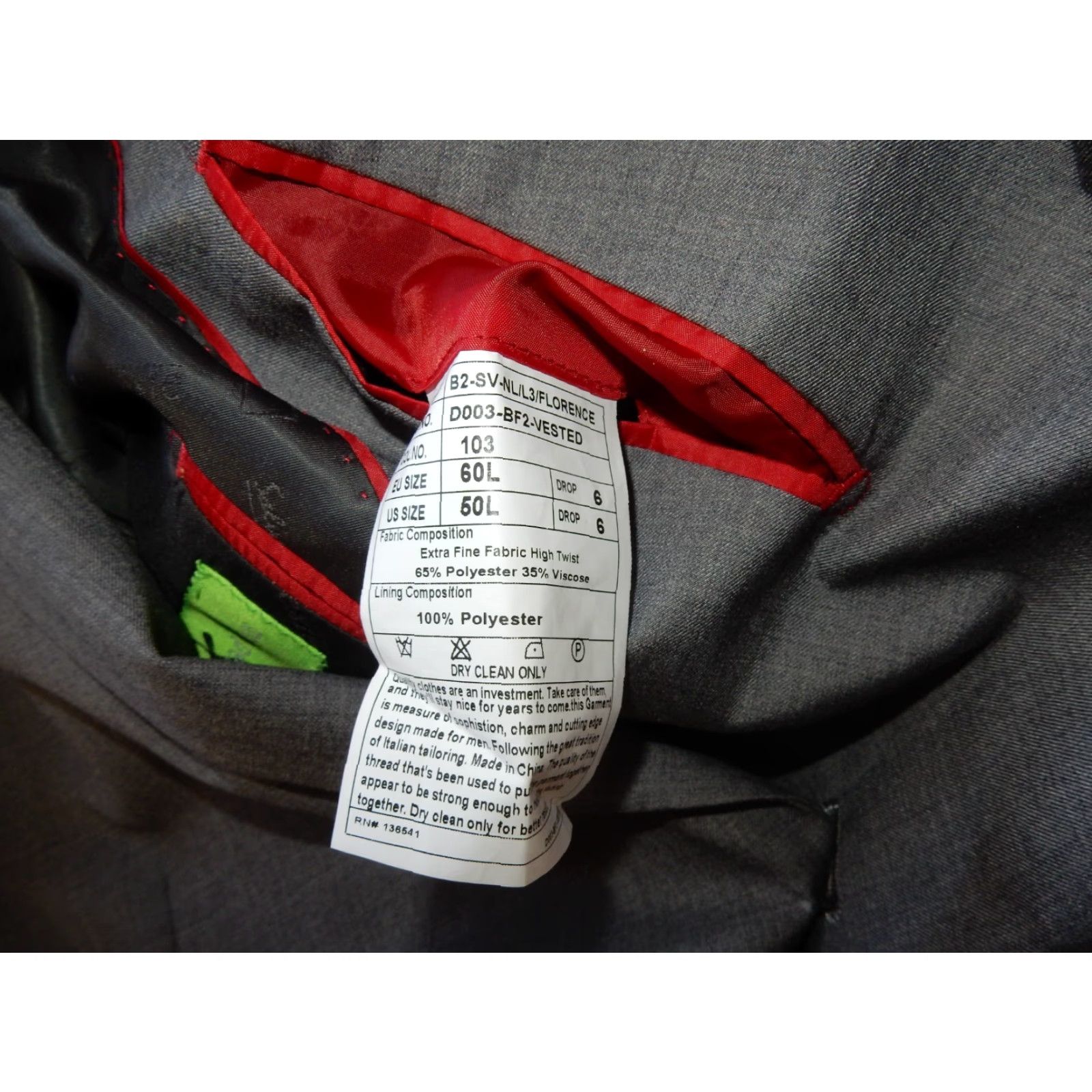 Salvatore Ferragamo Salvatore Exte Sport Coat Blazer Jacket Mens 50 Gray Polyester/Viscose Regular US 60L EUR/50L Vest? Size US M / EU 48-50 / 2 - 6 Thumbnail