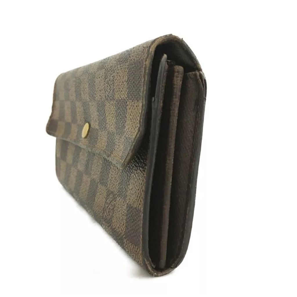 Louis Vuitton Louis Vuitton Damier Porte Feuille Sarah Long Wallet Brown Size ONE SIZE - 2 Thumbnail