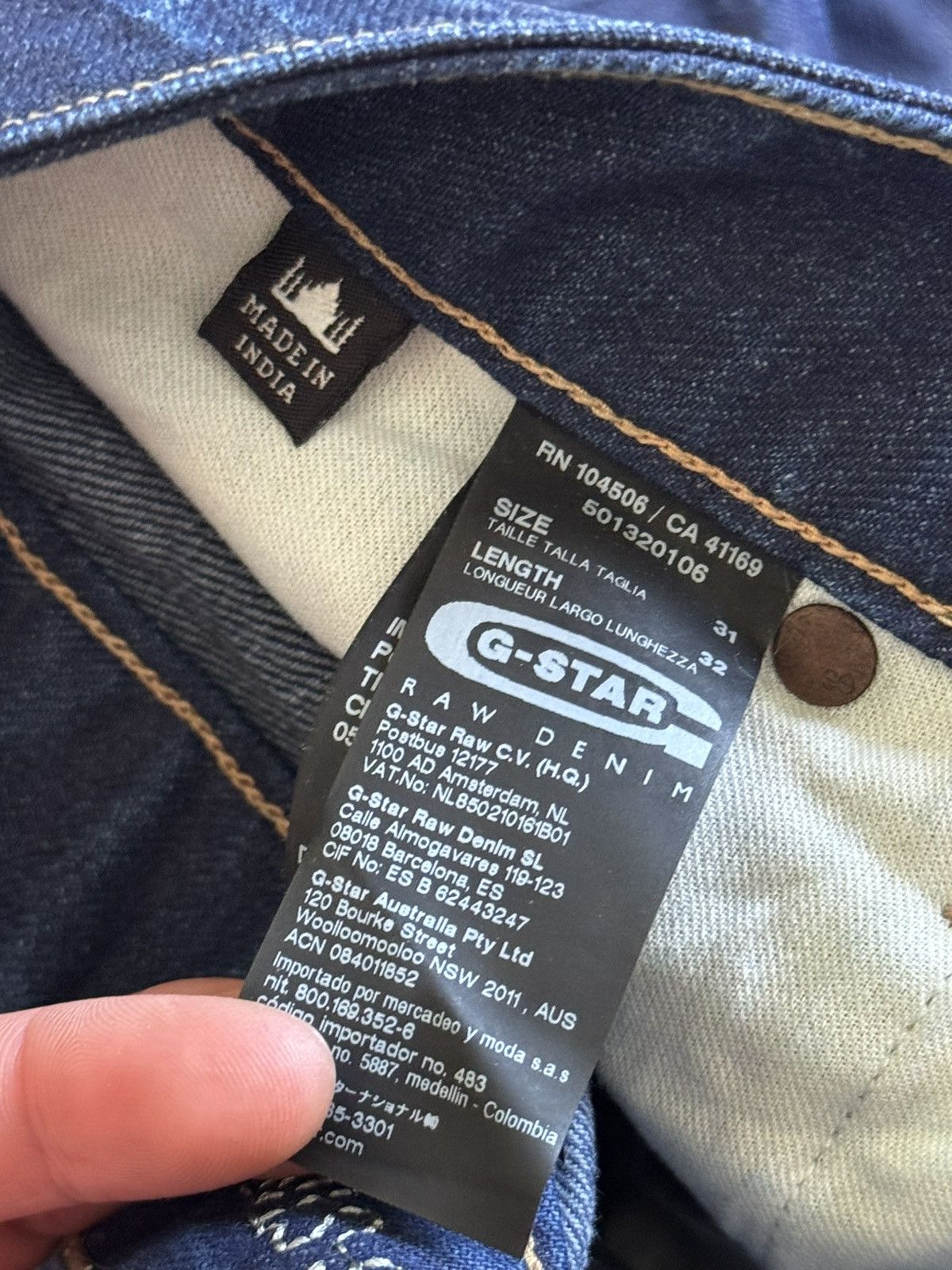 G-Star G star raw 31/32 morris low straight denim pants jeans chino Size US 31 - 9 Thumbnail