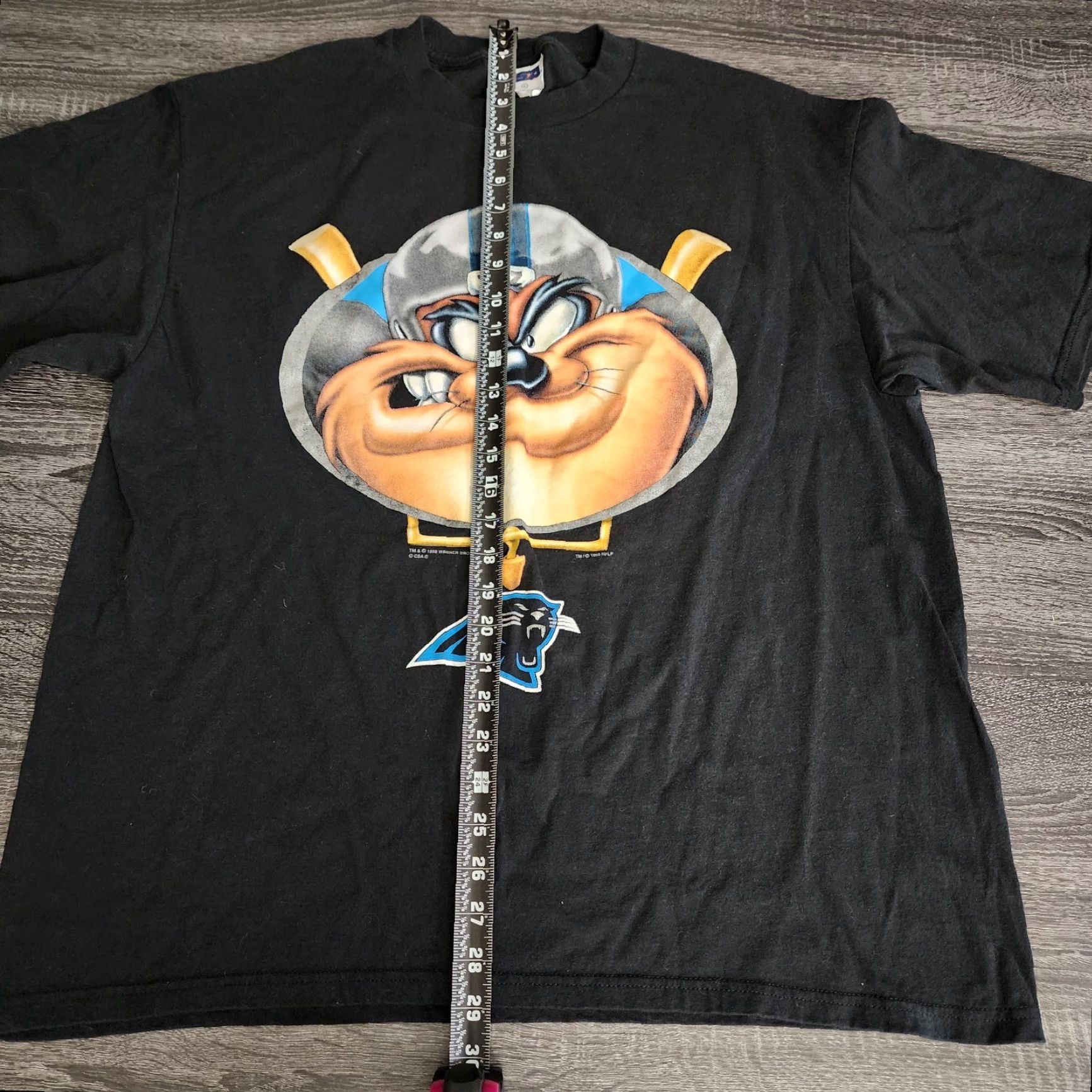 Vintage VINTAGE 90s Tazz Carolina Panthers T Shirt Mens XL Black NFL Looney Tunes Sports Size US XL / EU 56 / 4 - 8 Thumbnail