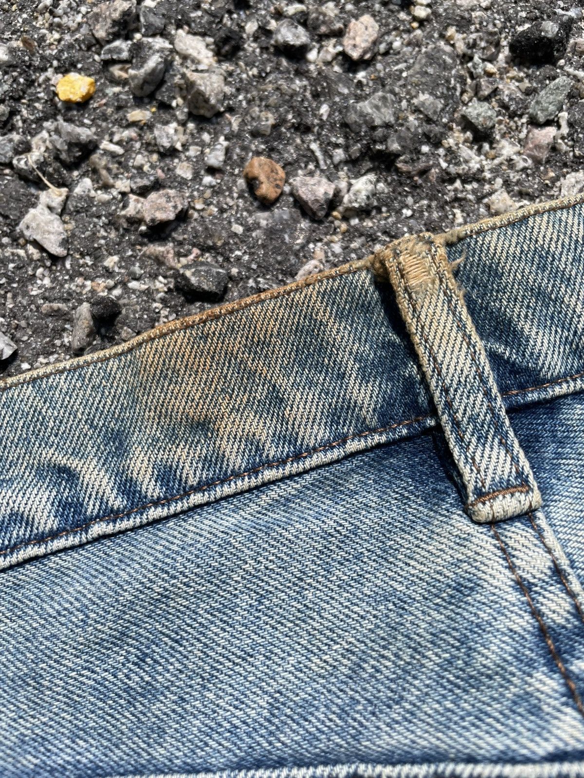 Vintage RARE🔥 Disstressed Denim James Dean Pants Size US 29 - 14 Thumbnail