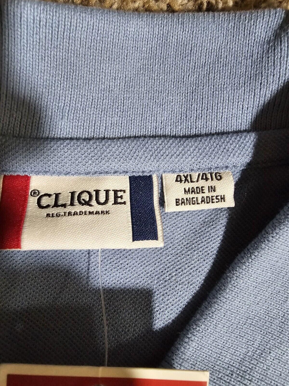 Clique clique polo shirt NWT 4xl XXXXL Lt Blue Size US XXL / EU 58 / 5 - 3 Thumbnail