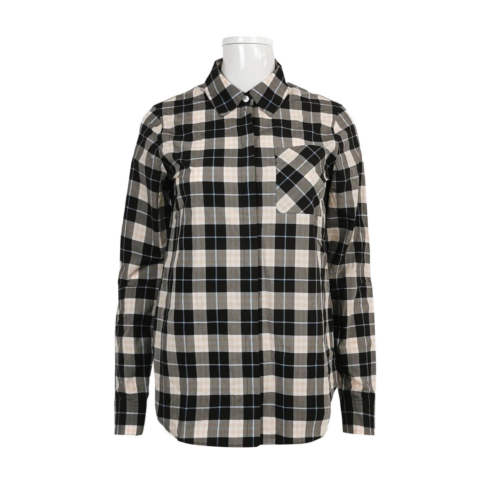 Burberry Burberry Checkered Cotton Button-Up Shirt 0079 Size US XS / EU 42 / 0 - 1 Thumbnail