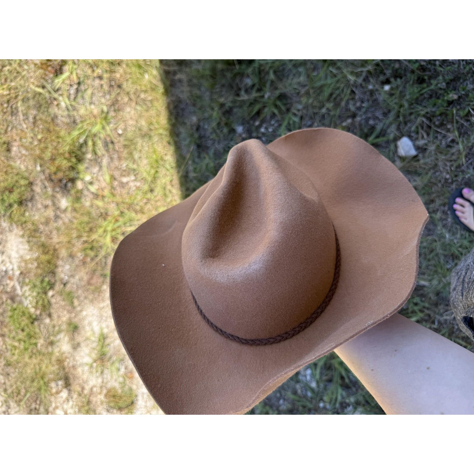 Avenue Avenu Zoe Hat Cowboy Fitted Womens Brown Tan Wool Western Size ONE SIZE - 2 Thumbnail