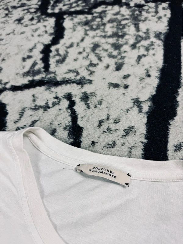 DOROTHEE SCHUMACHER Dorothee Schumacher T-shirt white freedom love pink L Size L / US 10 / IT 46 - 5 Thumbnail