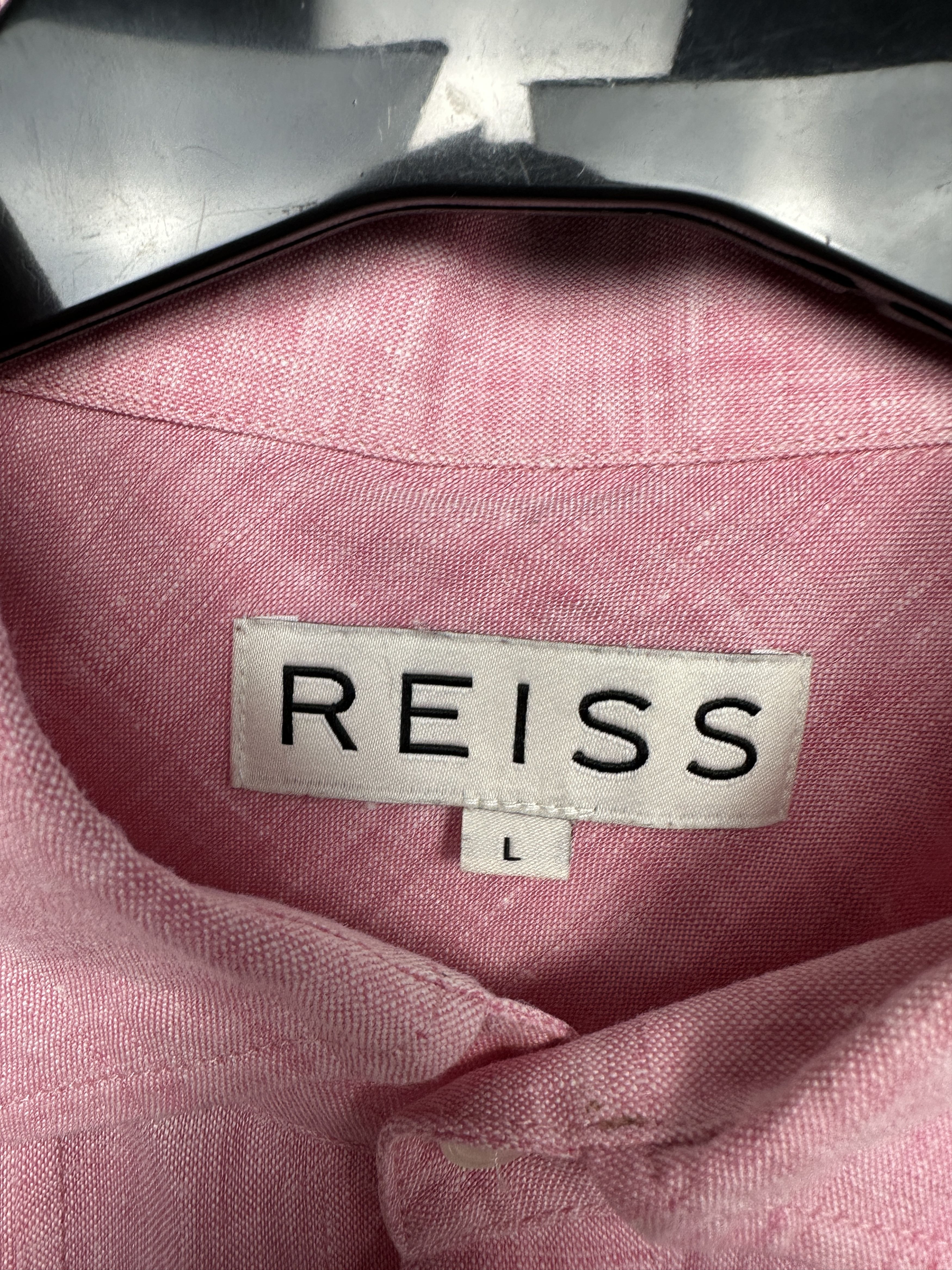 Reiss Reiss Mens Linen Long Sleeve Shirt Size US L / EU 52-54 / 3 - 3 Thumbnail
