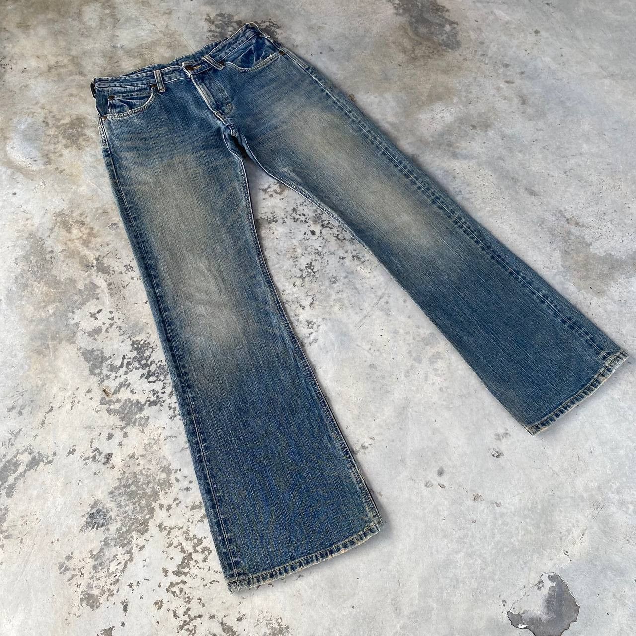 Wrangler VINTAGE WRANGLER 70s STYLE COWBOY BOOTCUT MUDWASH DENIM Size US 30 / EU 46 - 3 Thumbnail