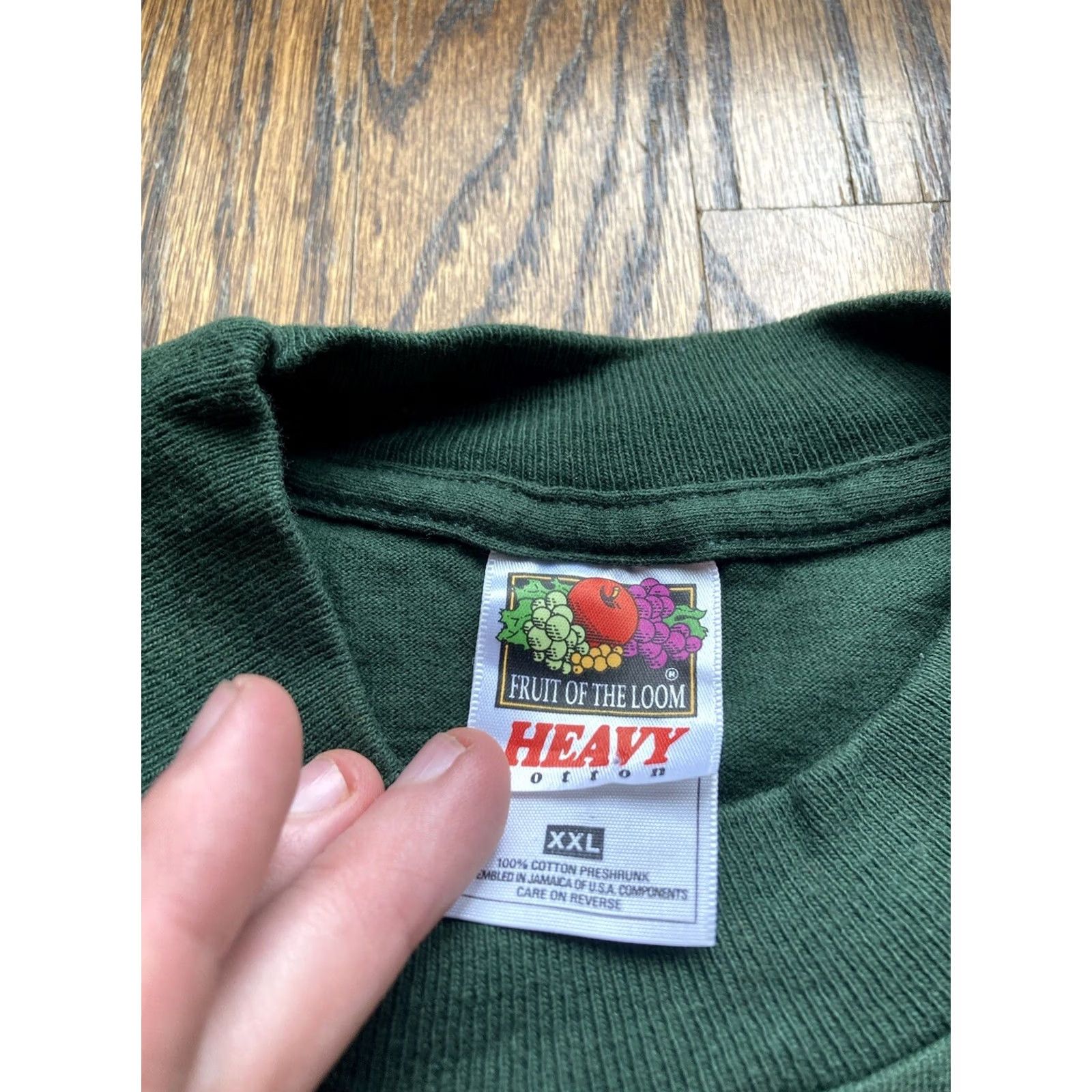 Fruit Of The Loom VINTAGE Space Needle Shirt 2XL Green Fruit of the Loom Men T-Shirt Seattle Washington Single Stitch Tourist 90s Size US XXL / EU 58 / 5 - 3 Thumbnail