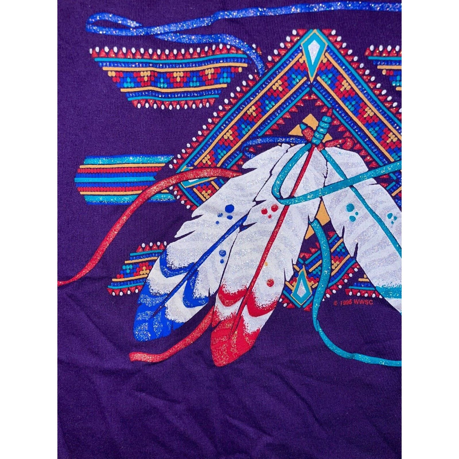 Jerzees Vintage Black Hills Shirt Native American Tee 90s VTG L Size US L / EU 52-54 / 3 - 2 Thumbnail