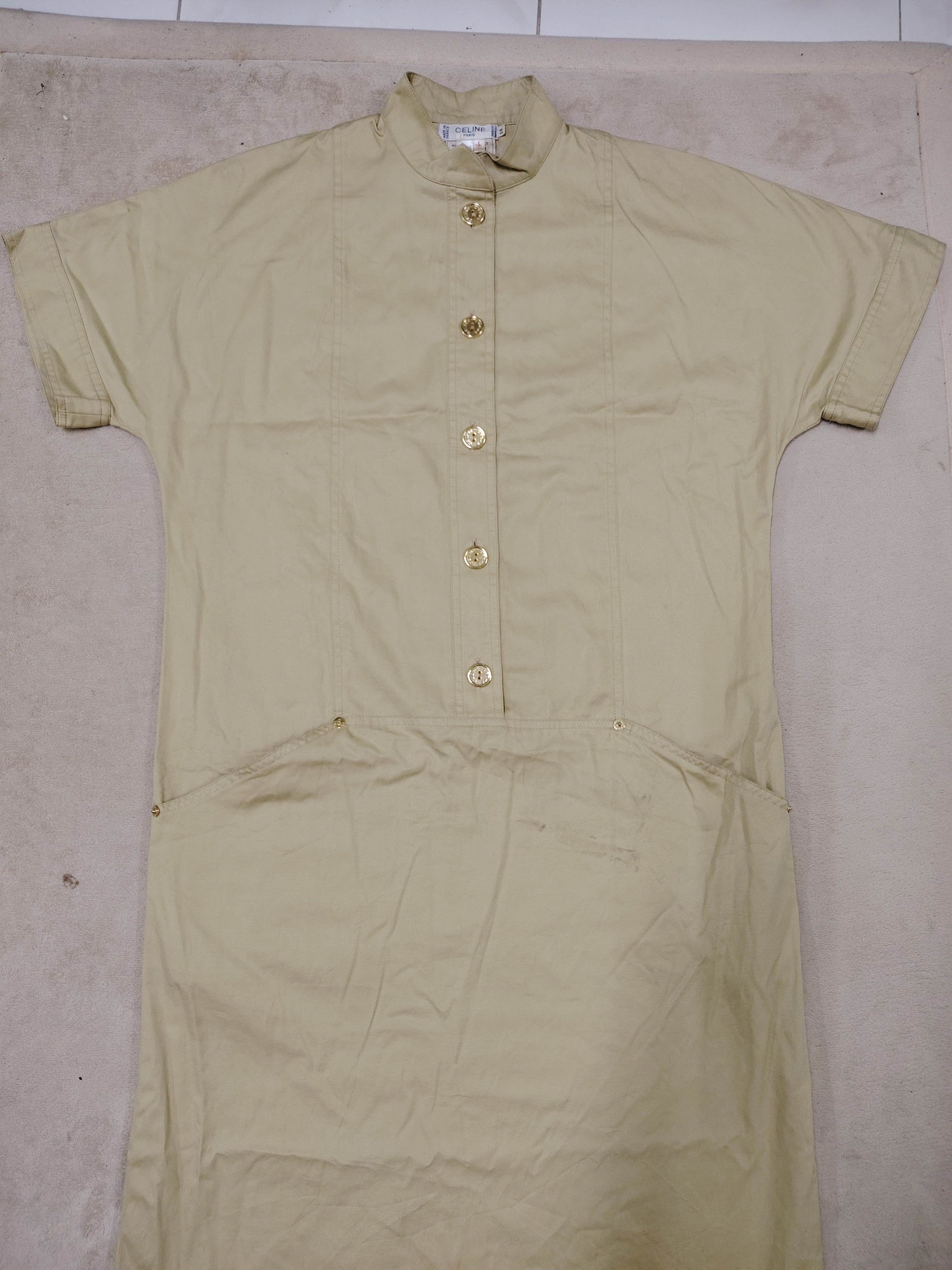 Celine CELINE Paris Marque Vintage Dress France |38 Size XS / US 0-2 / IT 36-38 - 4 Thumbnail