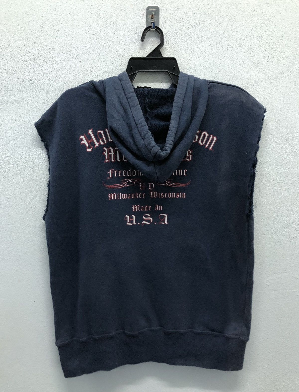 Harley Davidson Vintage Harley Davidson Motorcycles Sleeveless Hoodie Size US L / EU 52-54 / 3 - 1 Thumbnail