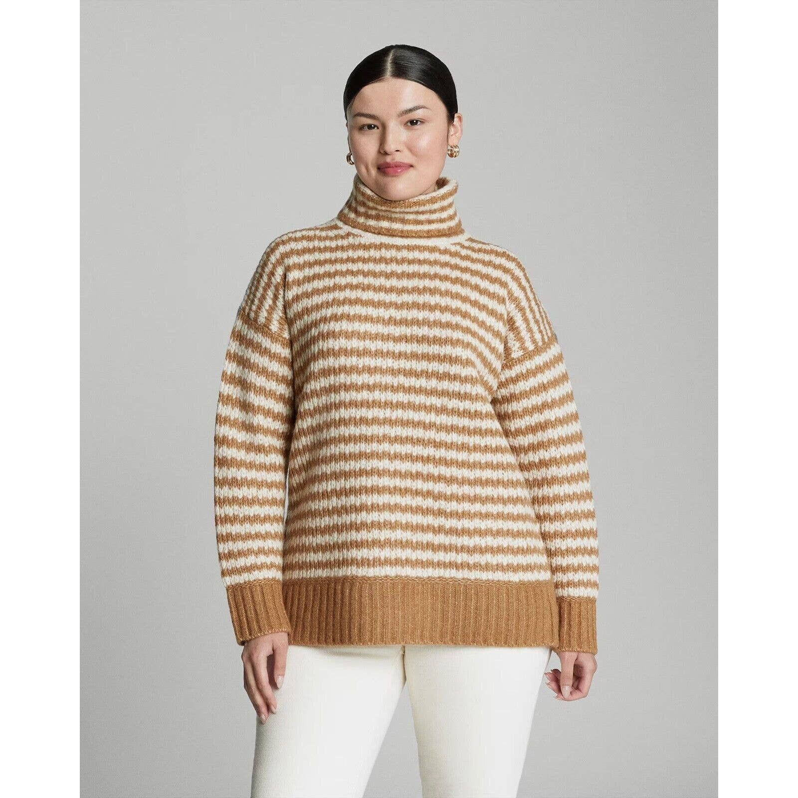 image of Everlane The Cloud Turtleneck Sweater Wool/alpaca Camel in Brown, Women's (Size Small)