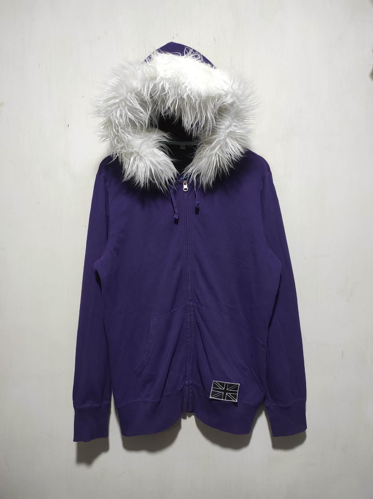 Uniqlo Uniqlo Purple zip fur hoodie ifsix LGB vkei style Size US L / EU 52-54 / 3 - 2 Thumbnail