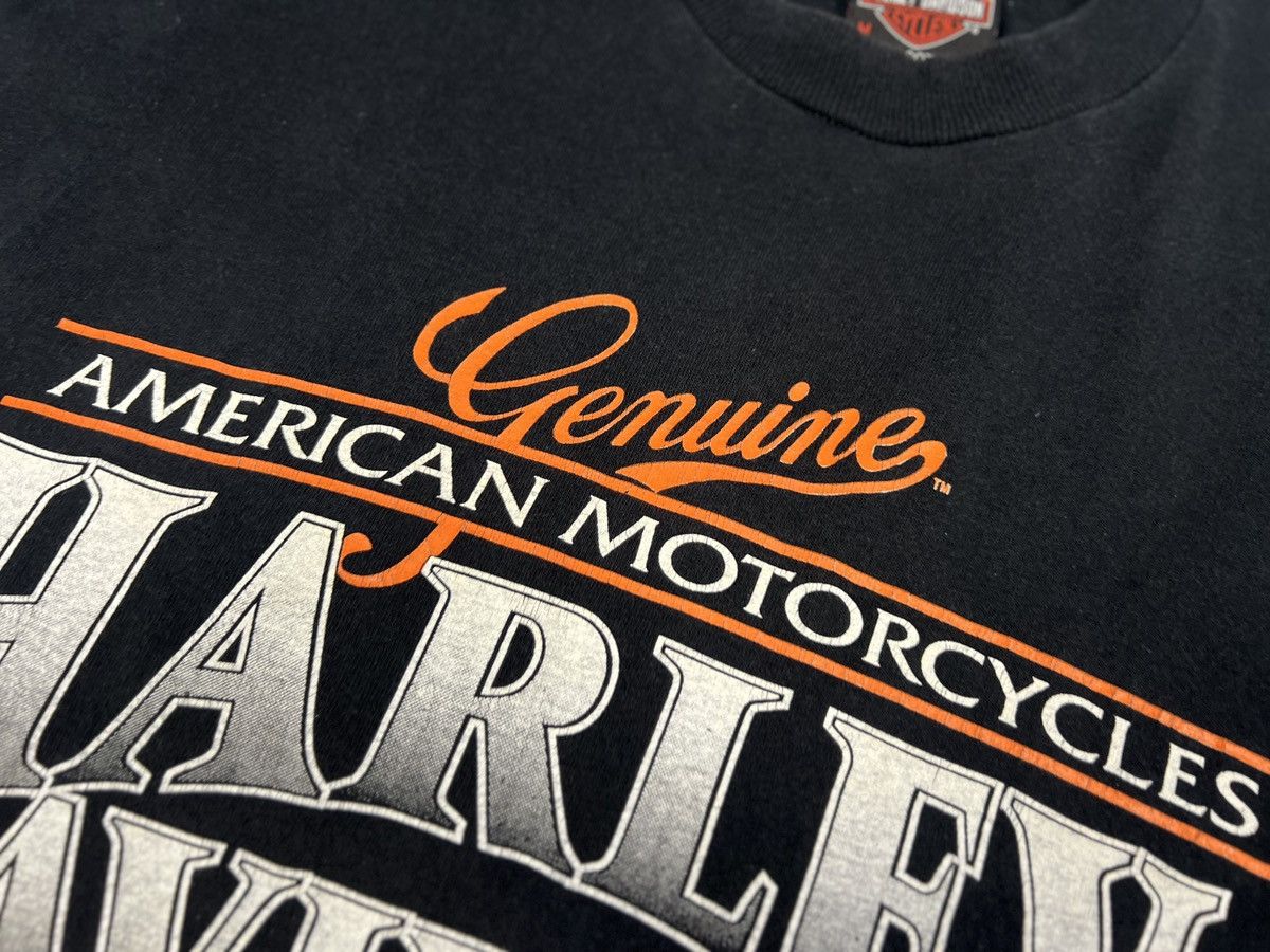 Band Tees × Harley Davidson × Vintage Vintage 1995 Harley Davidson USA Black Cotton Moto T Shirt Size US M / EU 48-50 / 2 - 16 Thumbnail