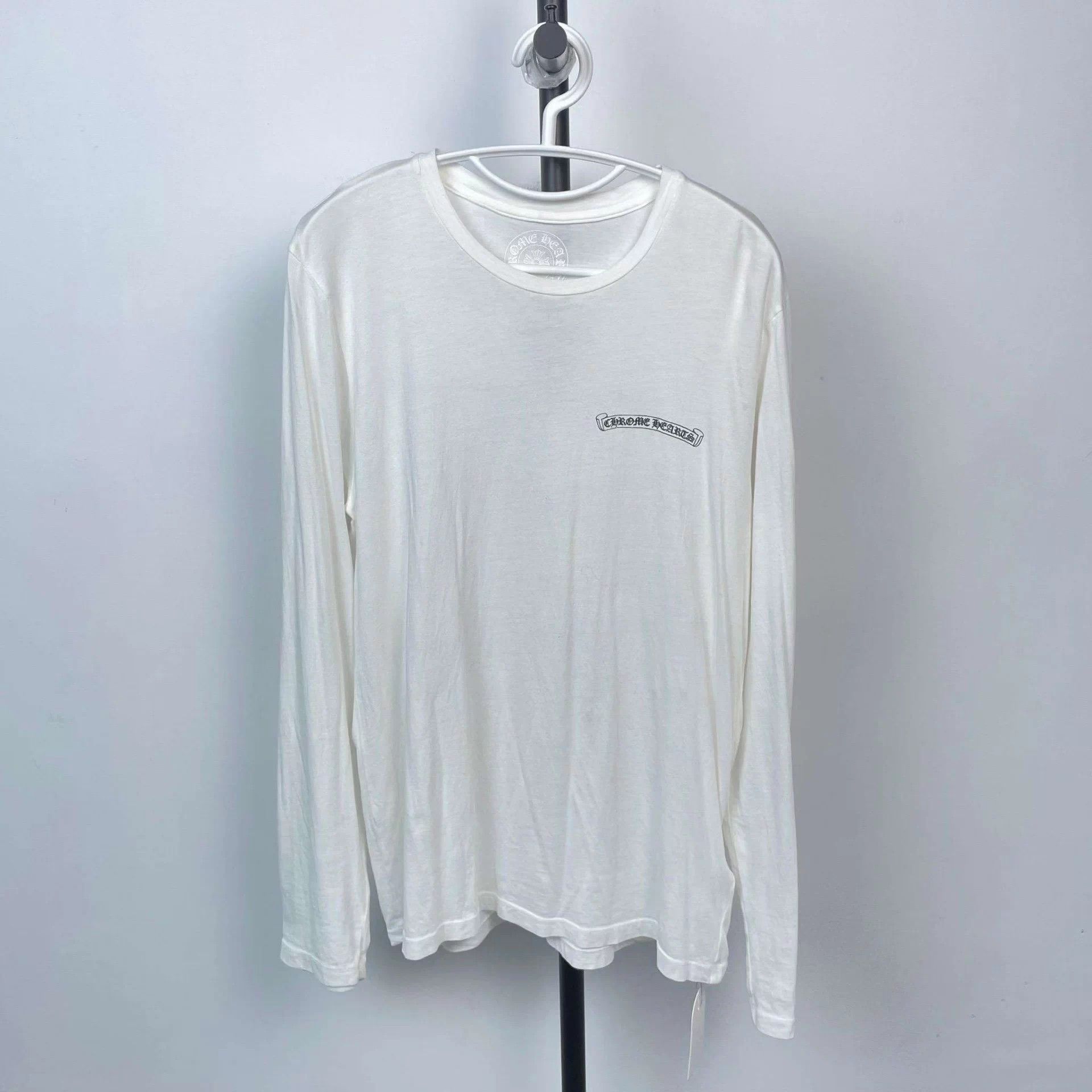Chrome Hearts Chrome Hearts White Longsleeve Tee Size US L / EU 52-54 / 3 - 1 Thumbnail