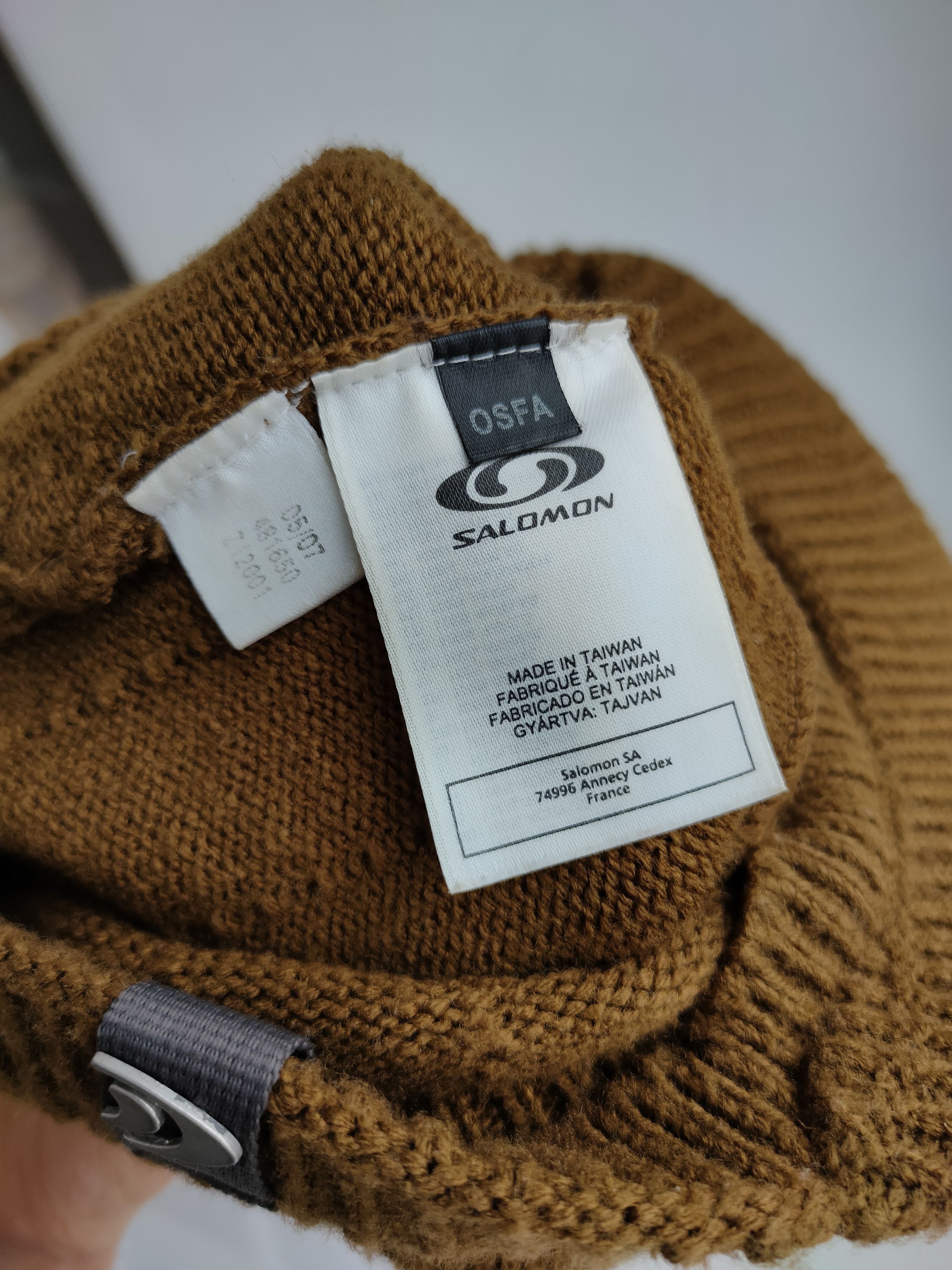 Salomon Vintage Y2K Salomon Knitted Beanie Hat With Visor Size ONE SIZE - 6 Thumbnail