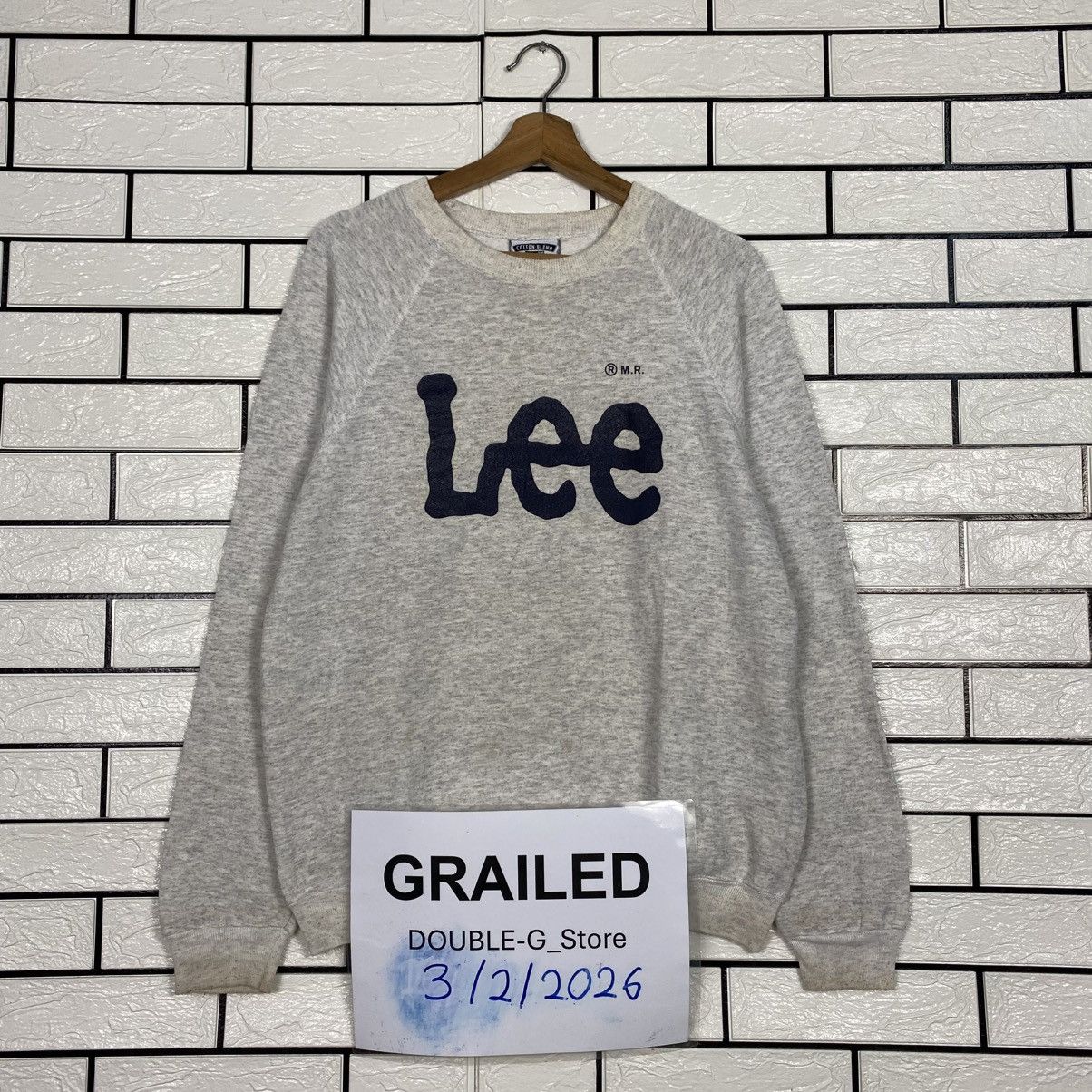 Lee 📌Vintage Sweatshirt Crewneck Lee Big Logo Size US L / EU 52-54 / 3 - 1 Thumbnail