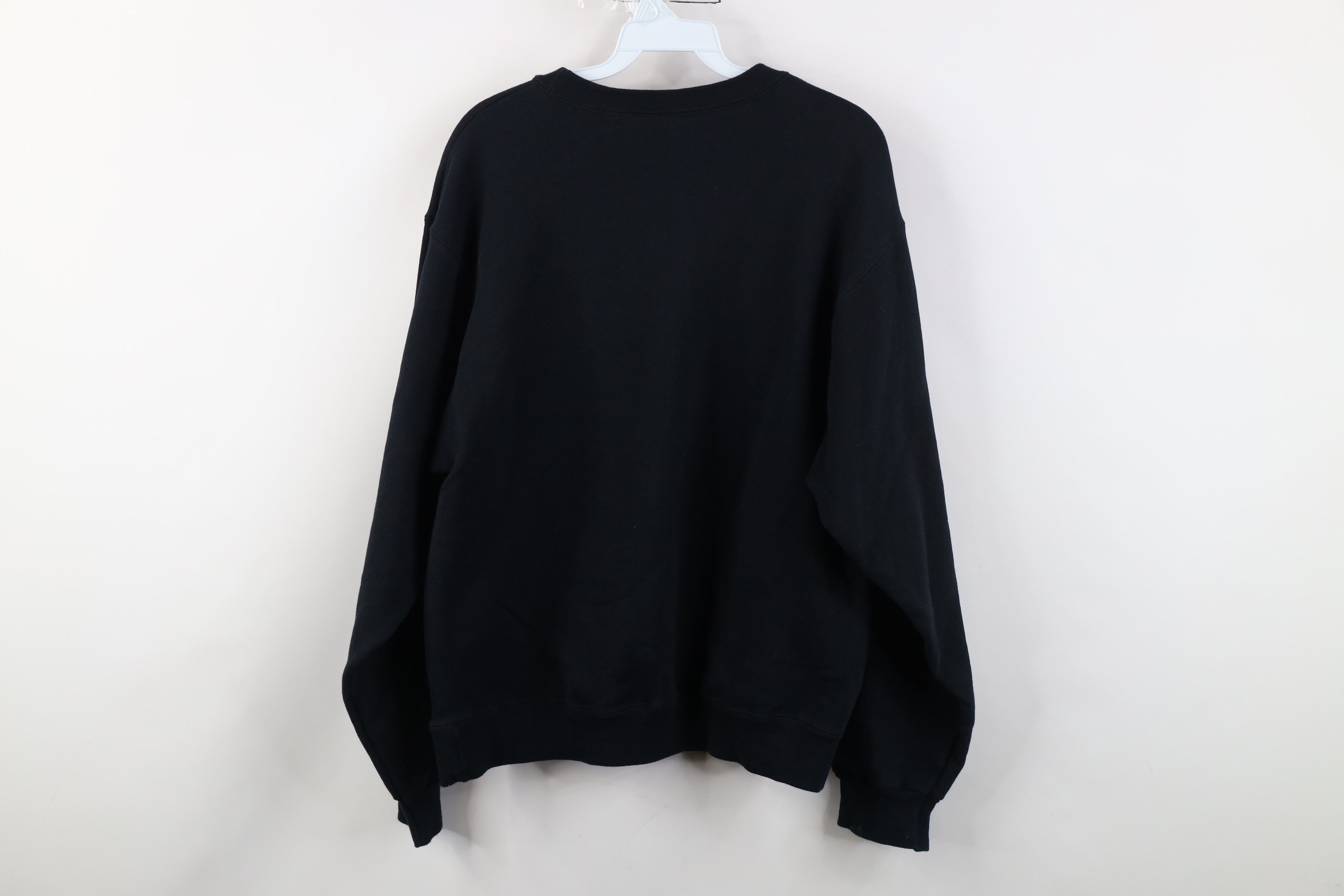 Vintage Vintage 90s Streetwear Blank Heavy Crewneck Sweatshirt Black Size US M / EU 48-50 / 2 - 10 Thumbnail