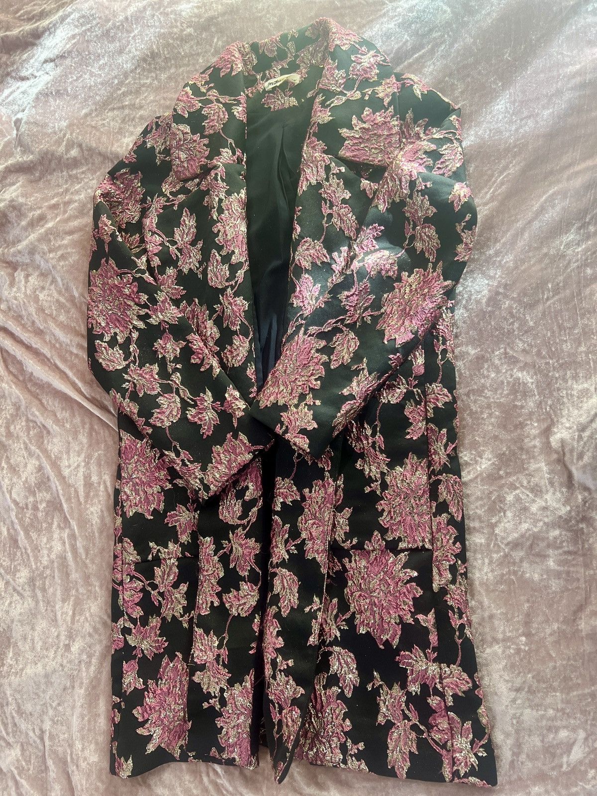 For Love & Lemons For Love and Lemons Luella Layering Coat Metallic Jacquard Size S / US 4 / IT 40 - 3 Thumbnail