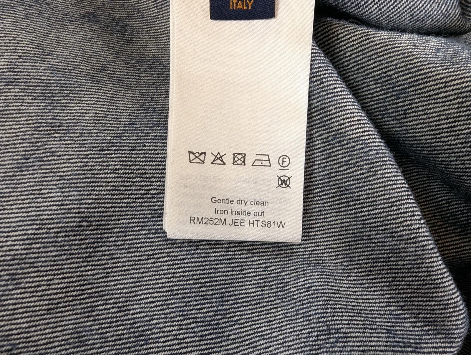 Louis Vuitton Louis Vuitton Damier Denim Baseball Shirt in Blue Size US XL / EU 56 / 4 - 5 Thumbnail