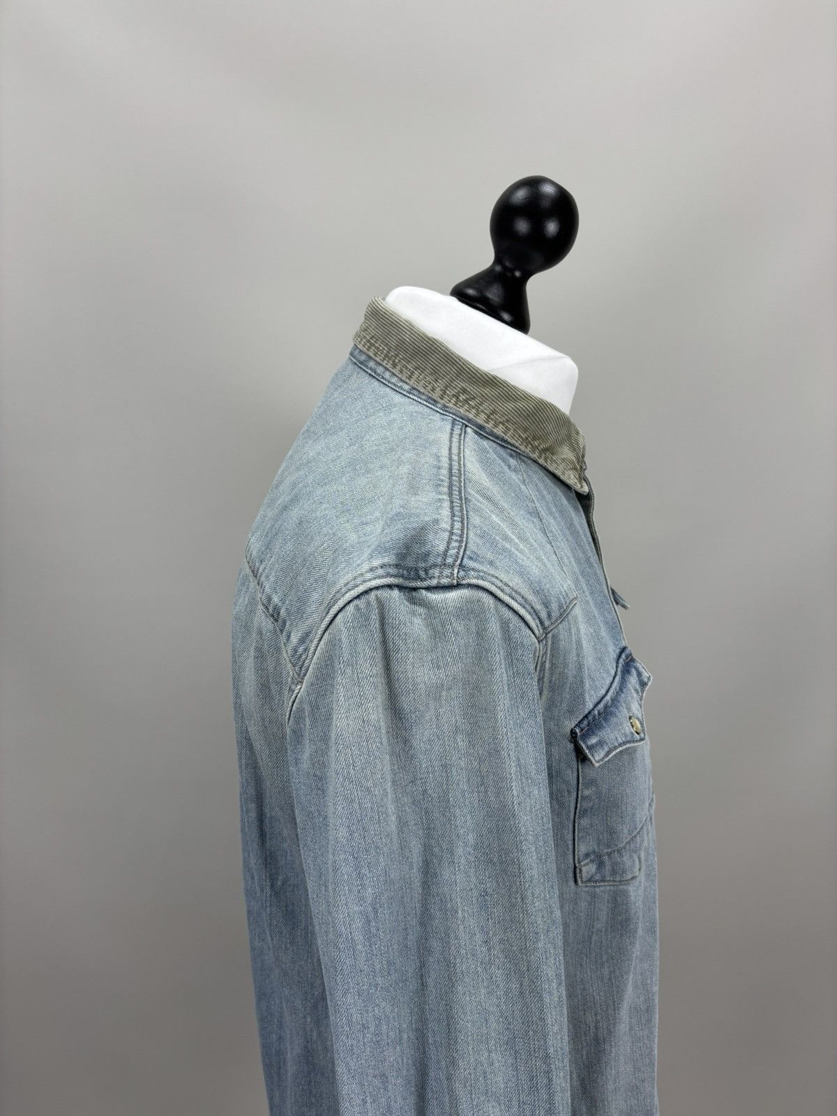 Allsaints Mens denim jacket shirt All Saints Size S Color Blue Size US S / EU 44-46 / 1 - 6 Thumbnail