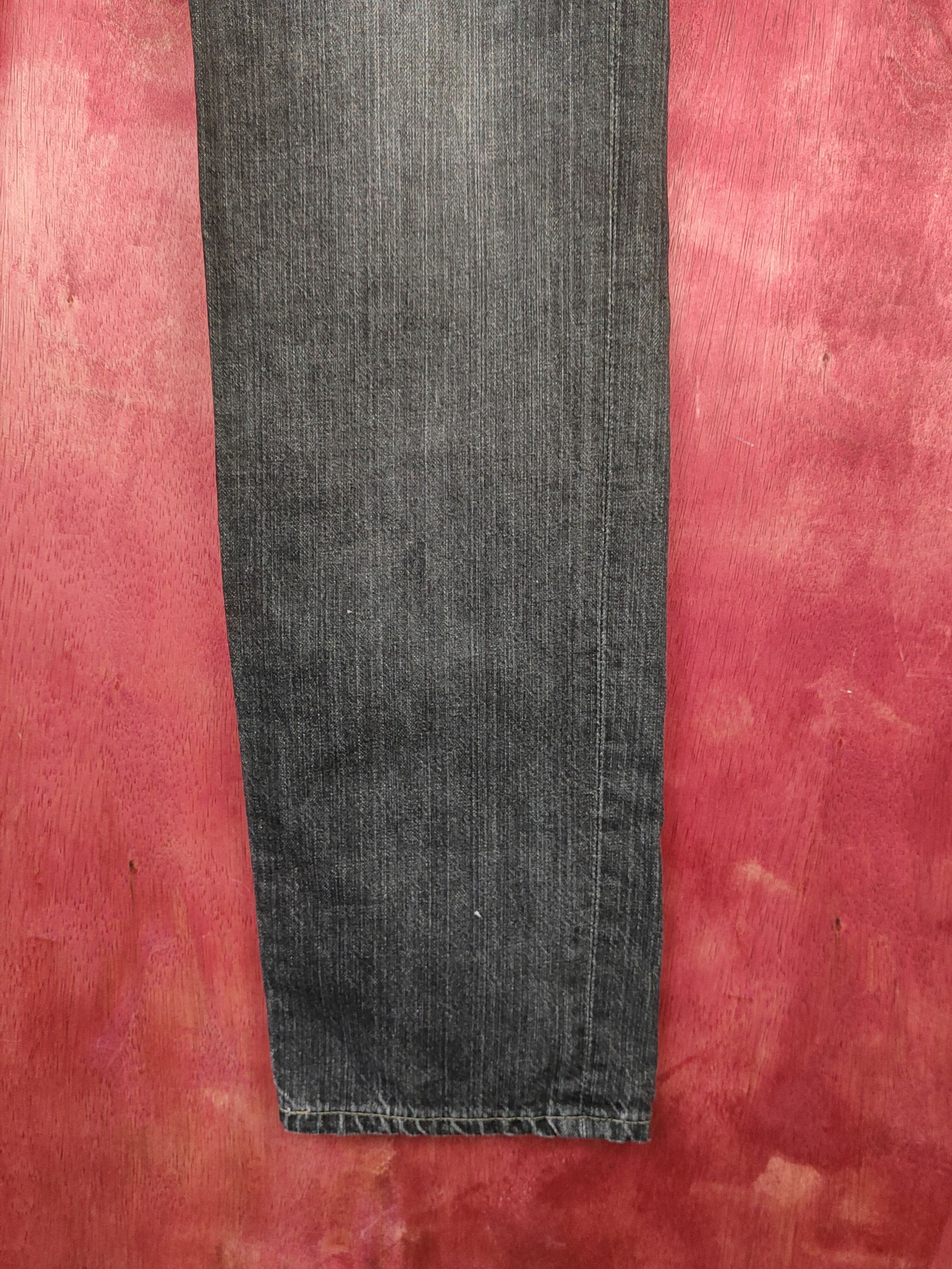 Edwin × Japanese Brand Edwin Black Distressed Ripped Jeans #S1851 Size US 29 - 6 Thumbnail