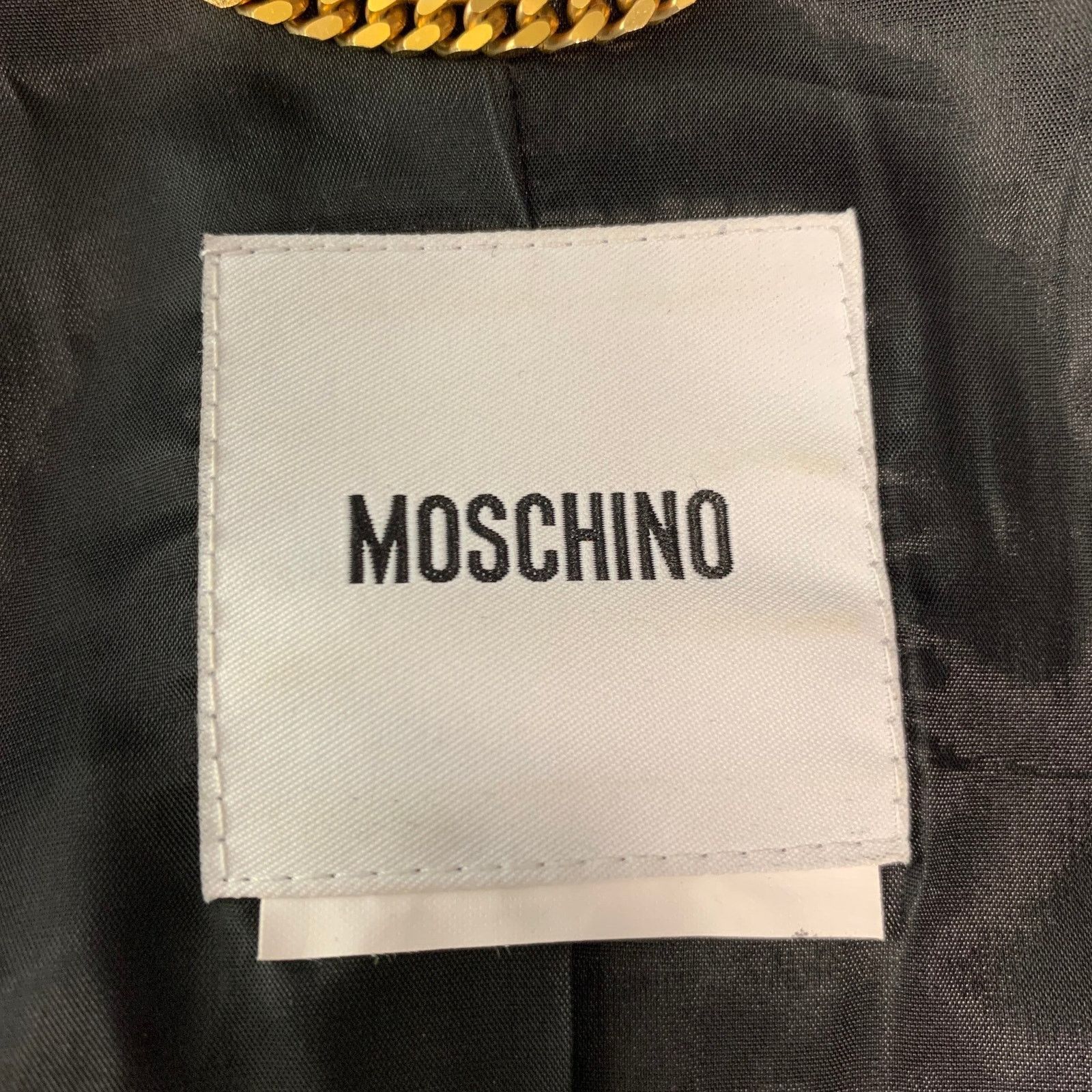Moschino MOSCHINO Size 8 Black Cotton & Polyester Jacket Size M / US 6-8 / IT 42-44 - 4 Thumbnail