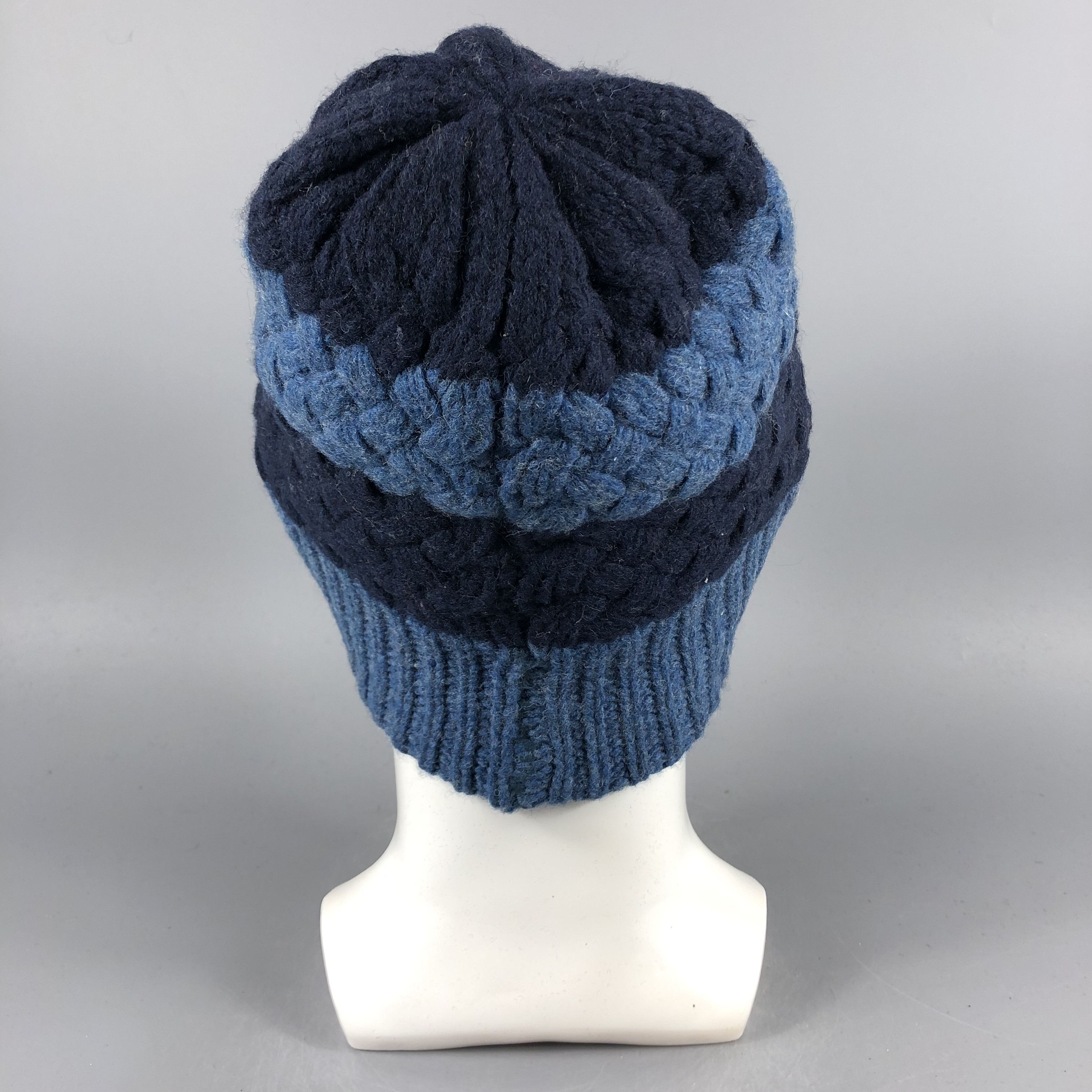 Japanese Brand × Vintage Japanese Brand Stripe Beanie Snow Hat Snow Cap -D1203 Size ONE SIZE - 3 Thumbnail
