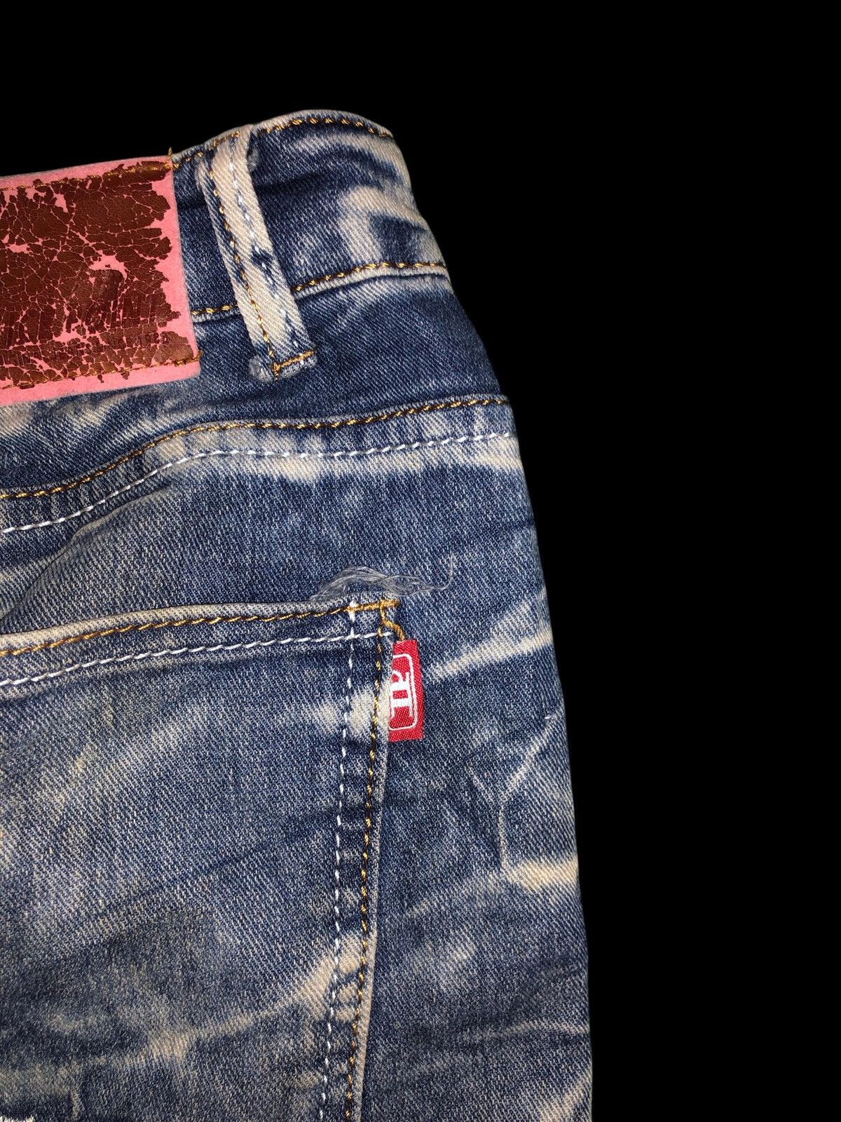 Designer × Japanese Brand × Vintage ❤️‍🔥RARE ICE POINT EMBROIDERED LOGO ACID WASH DESIGN DENIM❤️‍🔥 Size US 36 / EU 52 - 7 Thumbnail